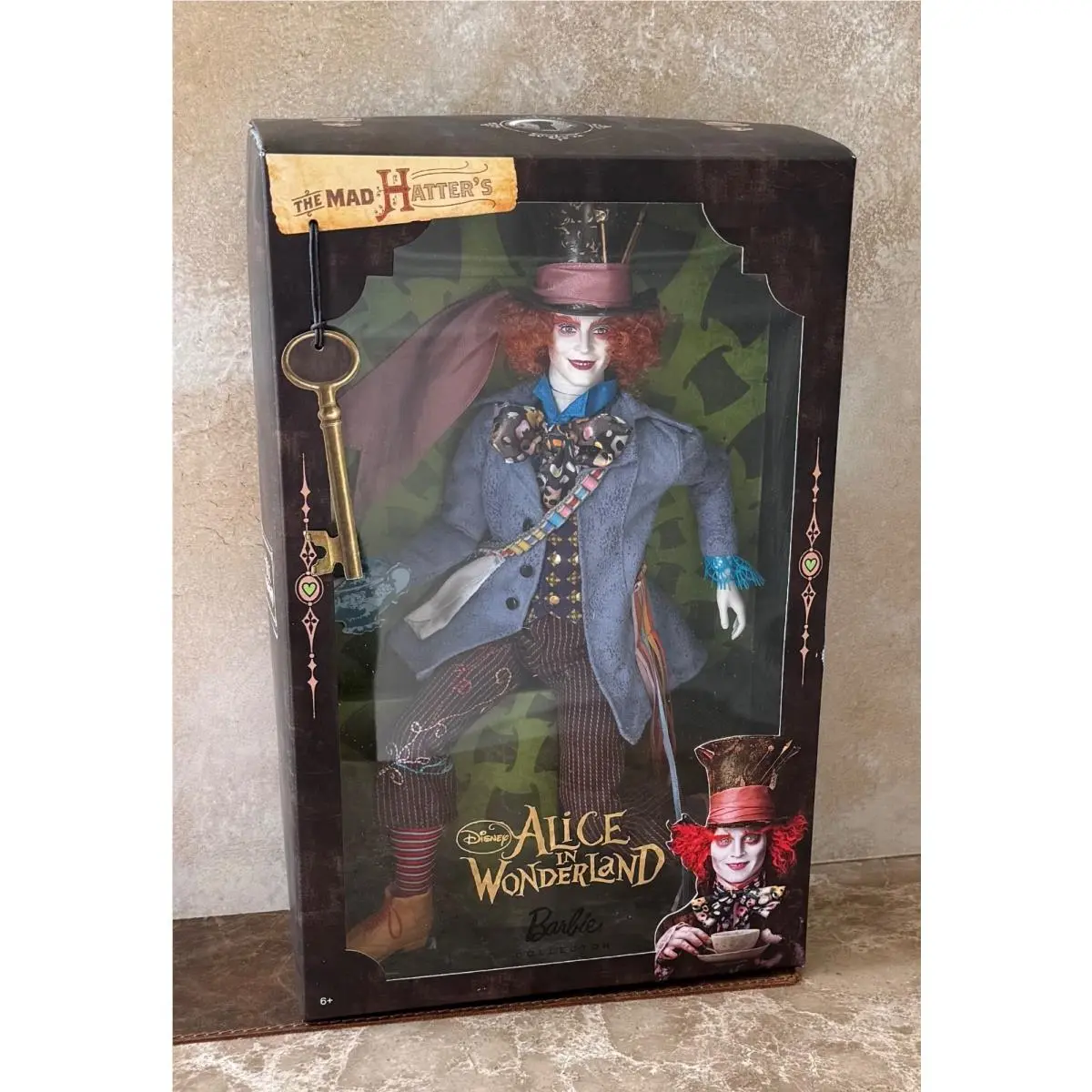 Johnny Depp The Mad Hatter Disneys Barbie Alice IN Wonderland Nos