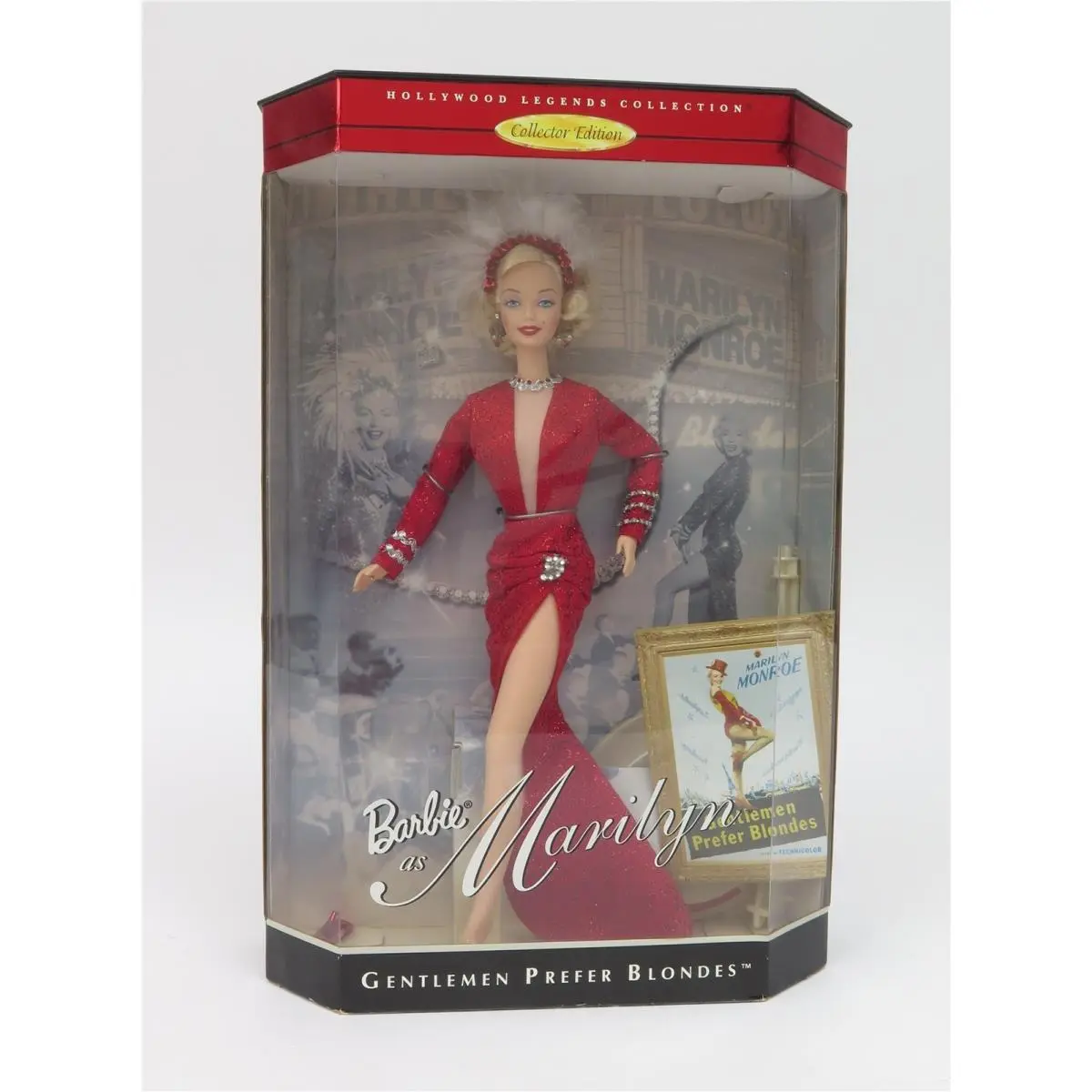 Barbie as Marilyn Monroe in Gentlemen Prefer Blondes Doll 17452 1997