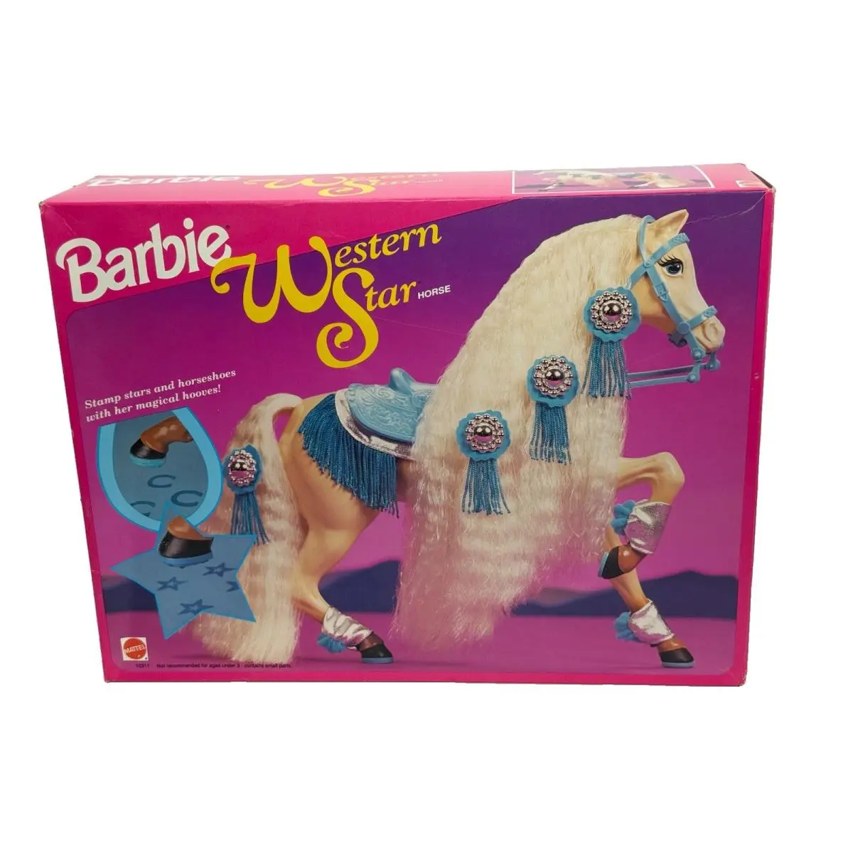 Vtg 1993 Barbie Western Star Horse Stamp Never Opened Nrfb