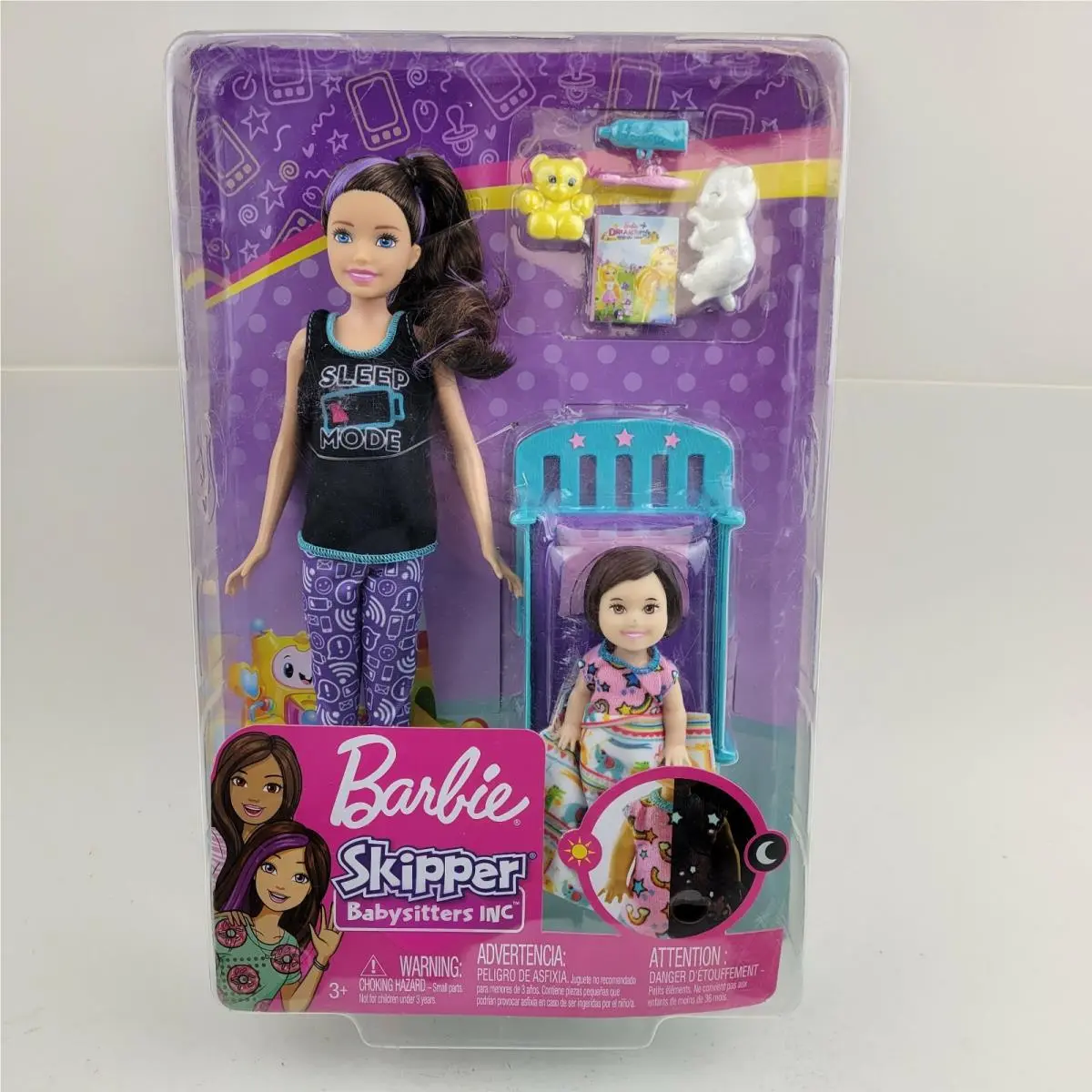Barbie Babysitters Playset Skipper Doll and Toddler Bedtime