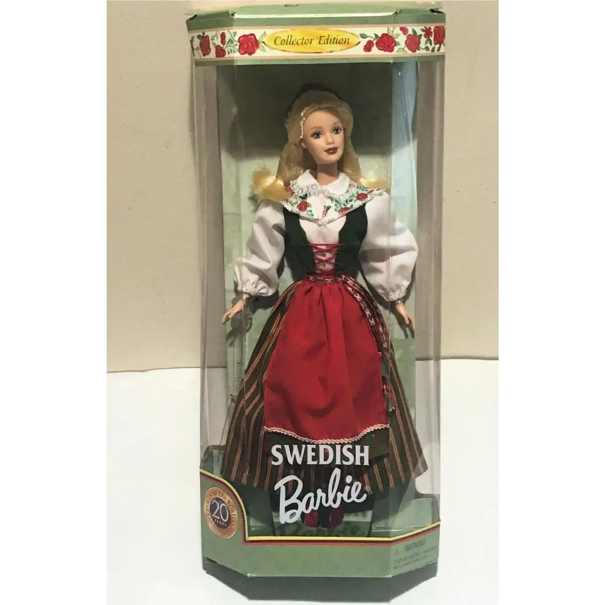12 Swedish Barbie Dolls Of The World Fashion Doll Collector Edition Nrfb 20TH