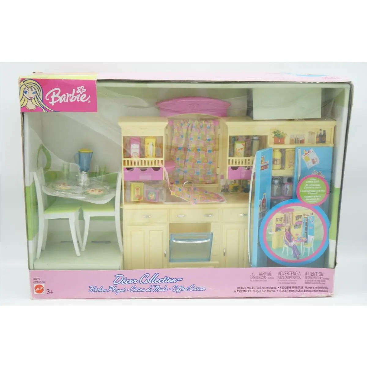 Barbie Decor Collection Kitchen Playset 2002 Mattel