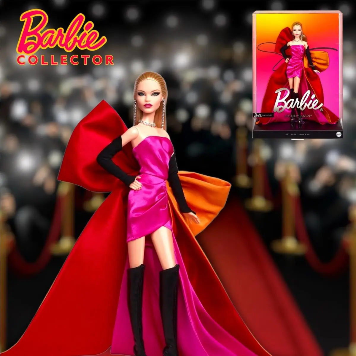 Barbie Doll Signature Styled By Design Gold Label 2024 Nrfb HRM31. Barbiecore