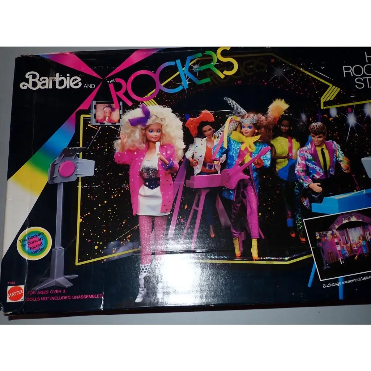 Still 1985 Barbie The Rockers Hot Rockin Stage Nrfb 1144 Excellent