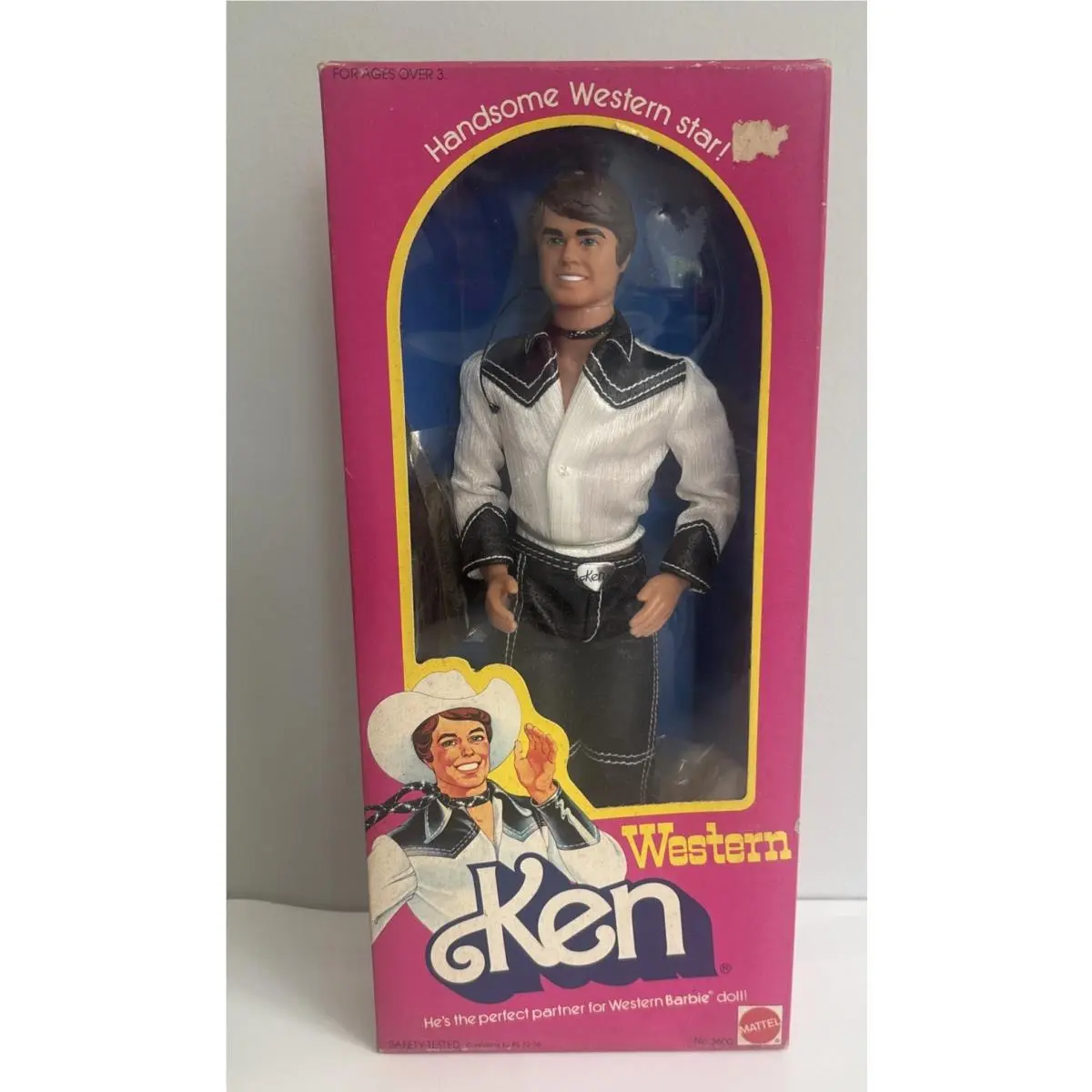 Vtg Western Ken 1980 3600 Nrfb Barbie Mattel