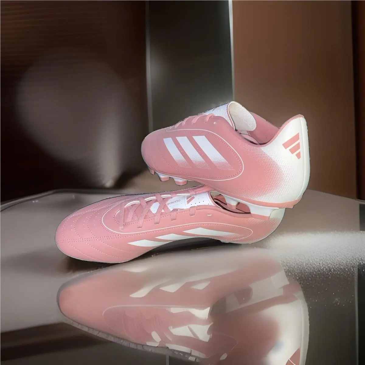 Adidas shoes - adidas Goletto IX Firm Ground - JI4684 - Pink & White 13