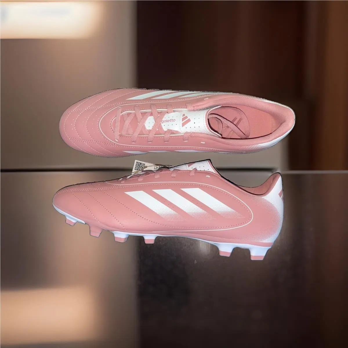 Adidas shoes - adidas Goletto IX Firm Ground - JI4684 - Pink & White 14