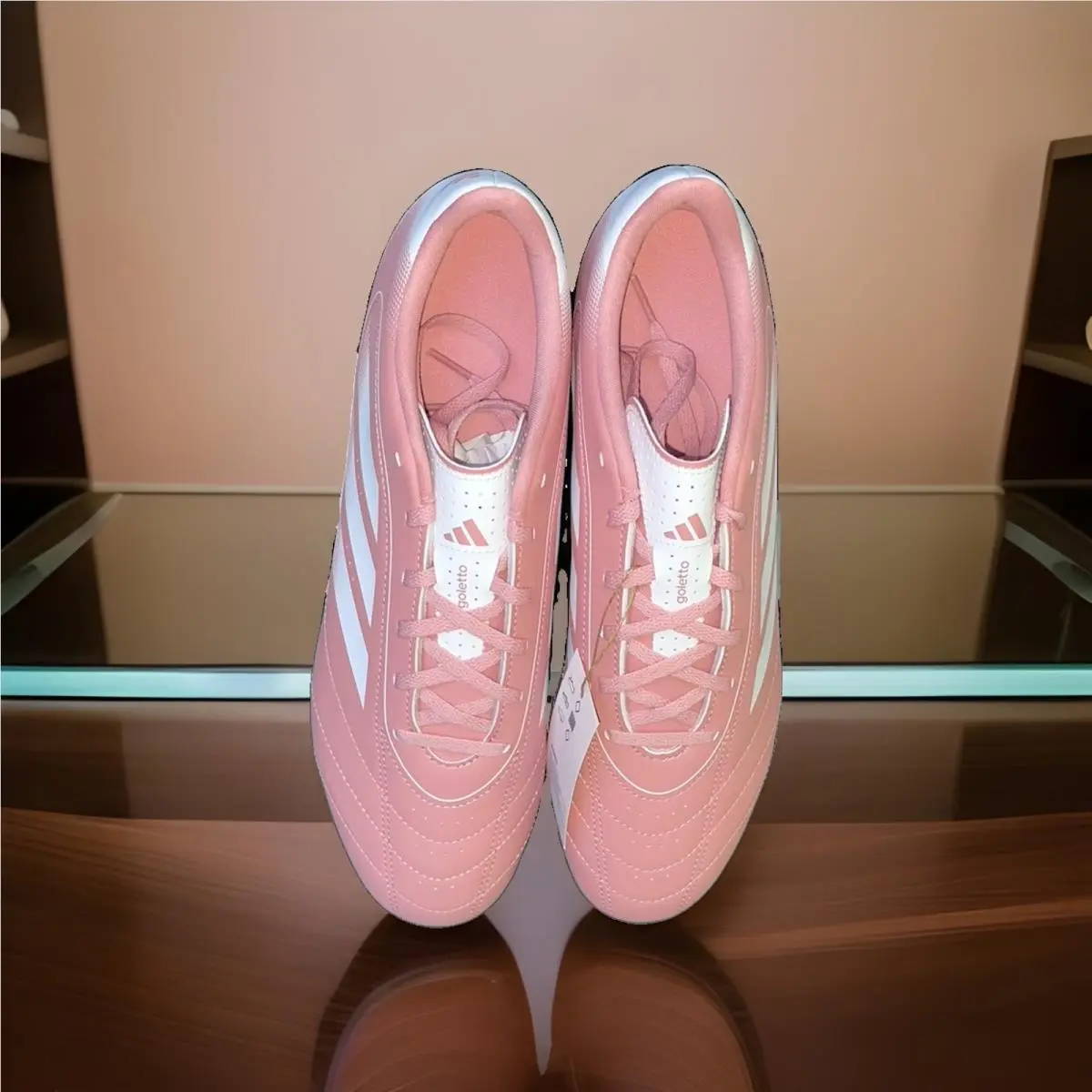 Adidas shoes - adidas Goletto IX Firm Ground - JI4684 - Pink & White 15