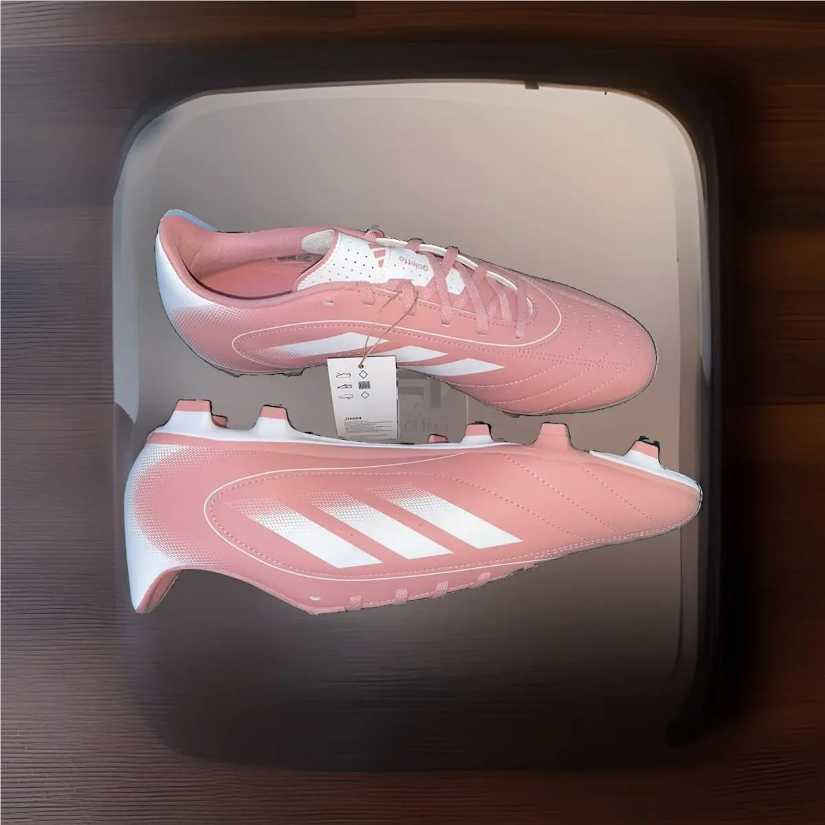 Adidas shoes - adidas Goletto IX Firm Ground - JI4684 - Pink & White 17