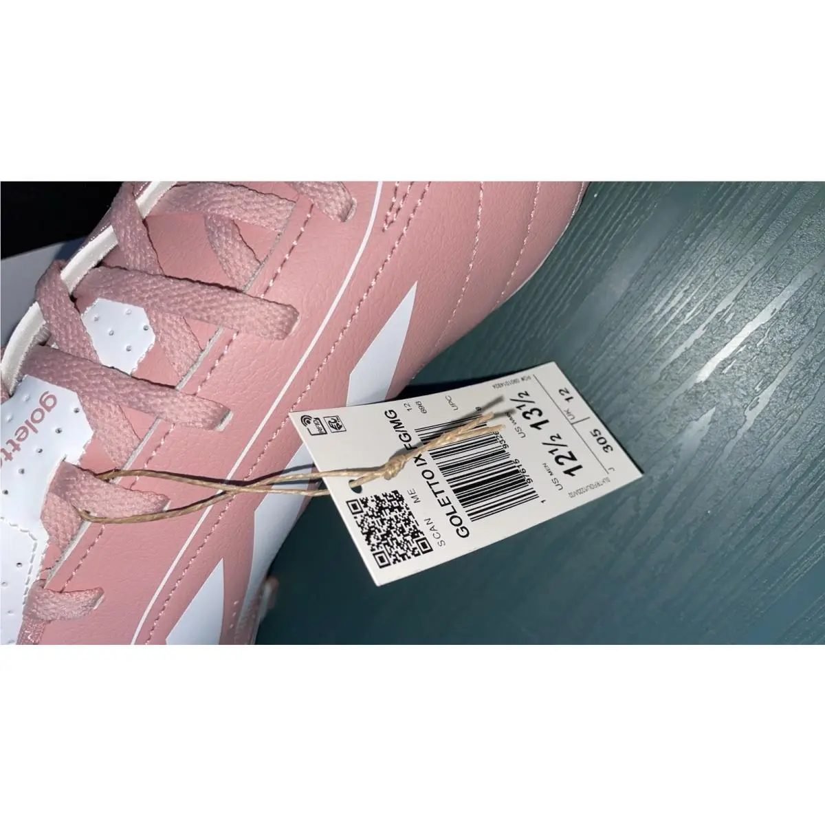 Adidas shoes - adidas Goletto IX Firm Ground - JI4684 - Pink & White 20