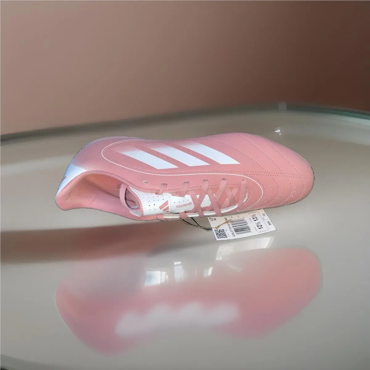 Adidas shoes - adidas Goletto IX Firm Ground - JI4684 - Pink & White 5