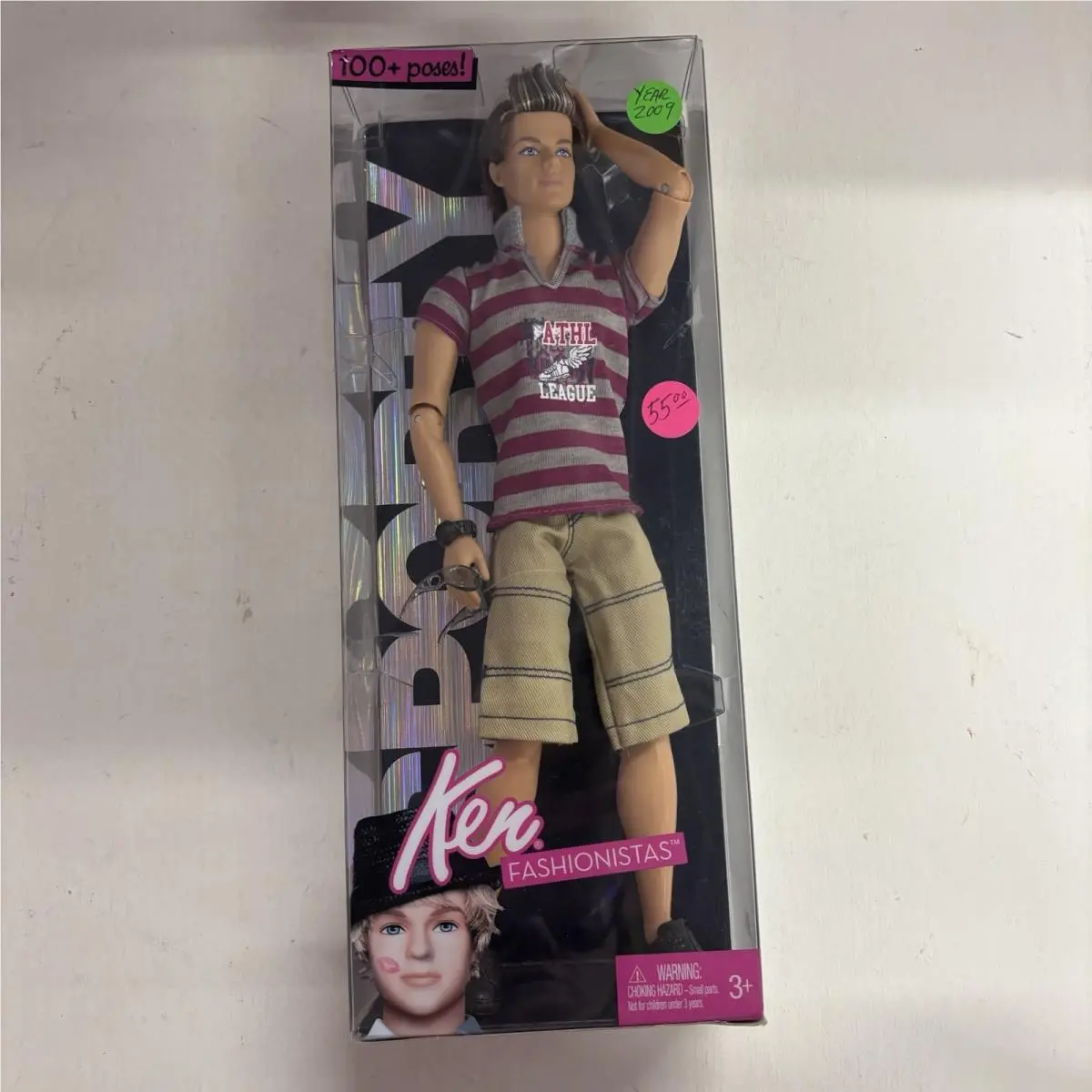 Barbie 100+ Poses Sporty Ken Fashionistas w Highlighted Hair Jointed