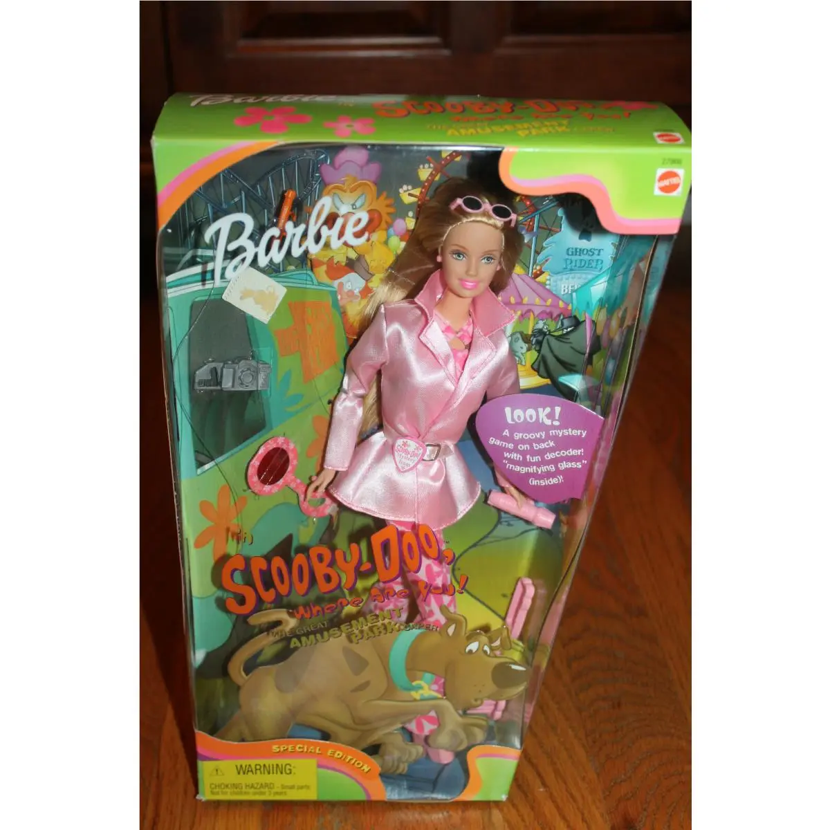 Mattel Barbie Doll Great Amusement Park 2000 Caper with Scooby Doo Retired