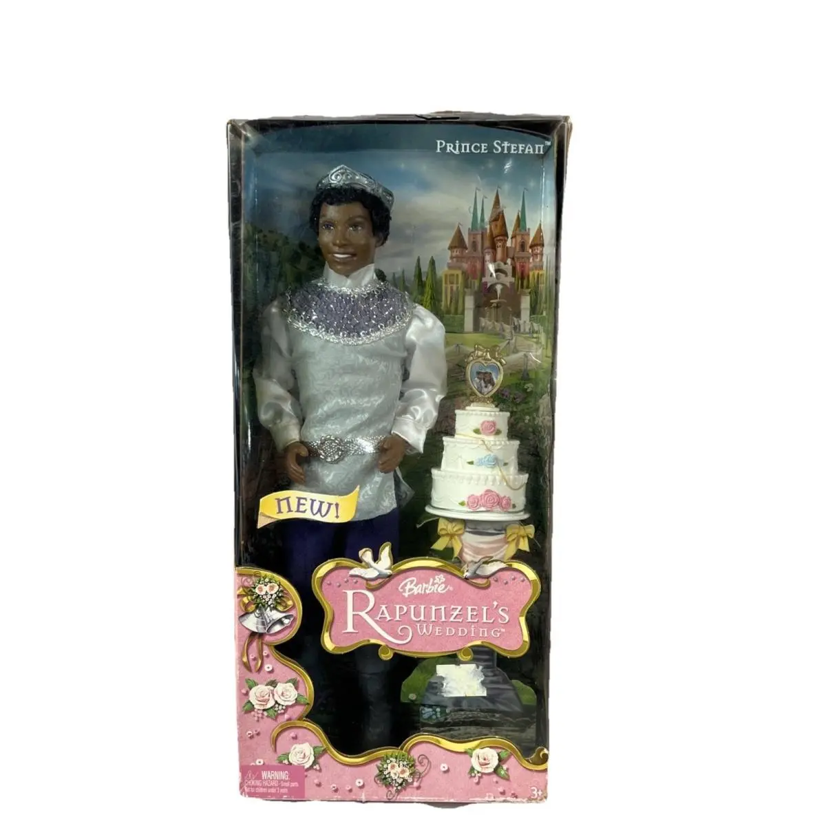 2005 Barbie Rapunzel’s Wedding Prince Stefan Doll Mattel Ken African American