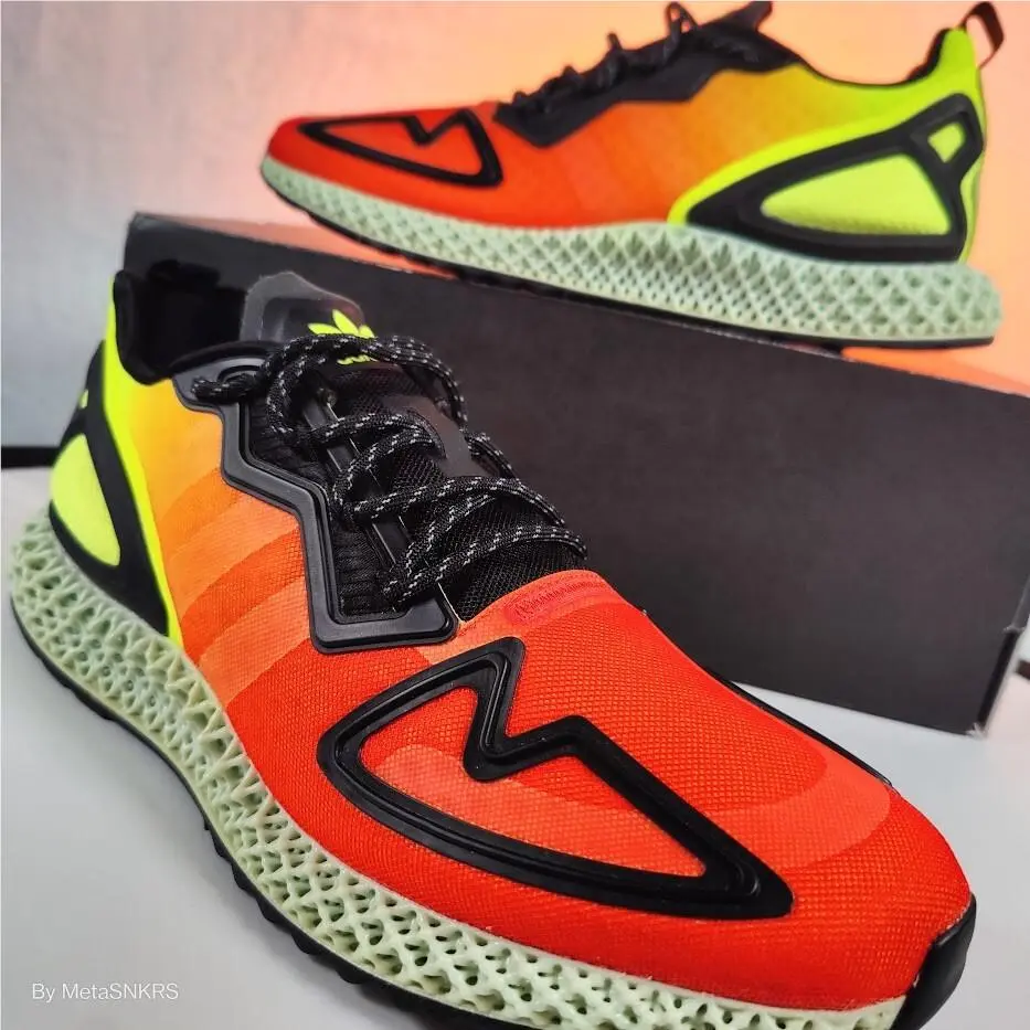 Adidas shoes - adidas ZX - FV9028 - SOLAR YELLOW/HI-RES RED/CORE BLACK 4