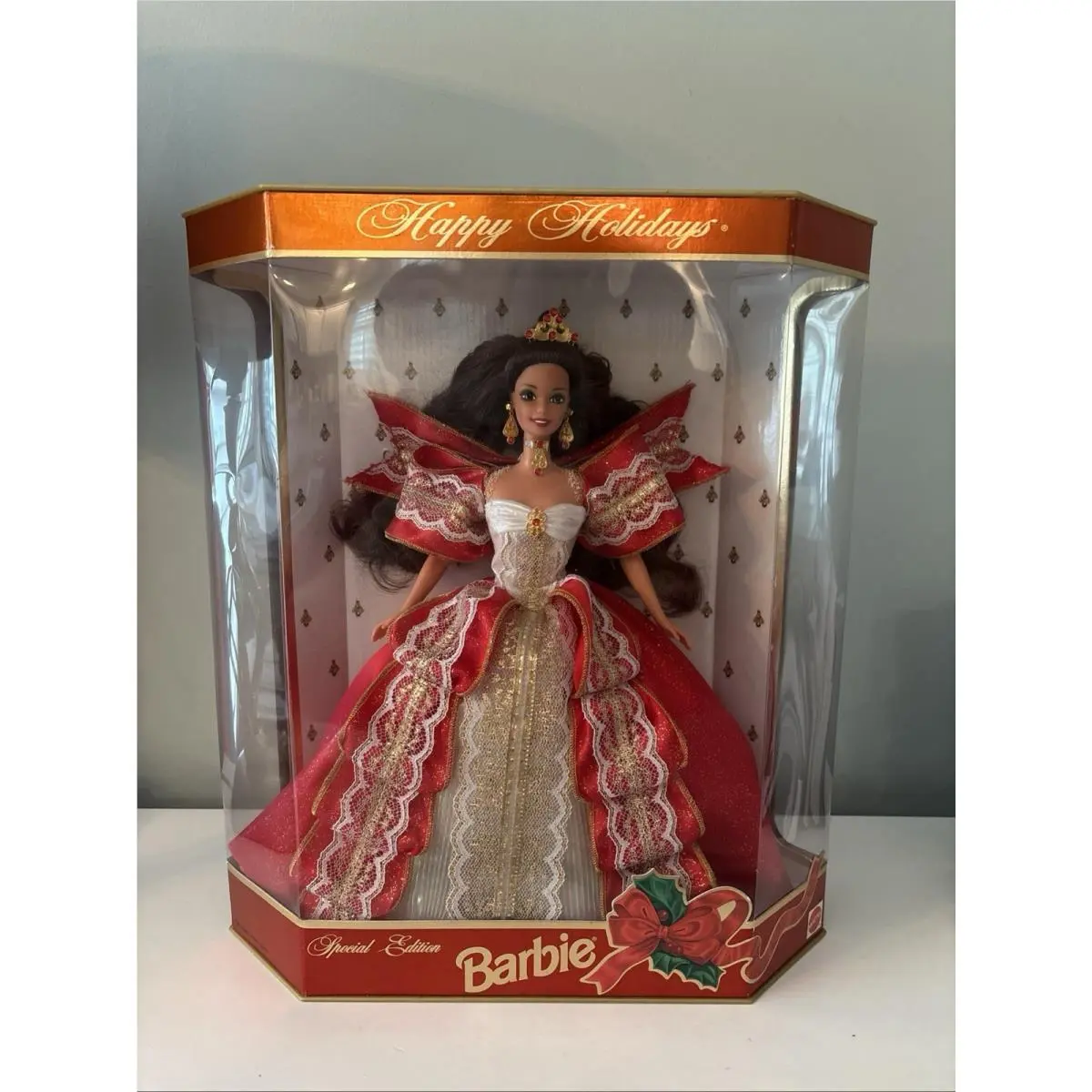 1997 Happy Holidays Special Edition Green Eyed Barbie