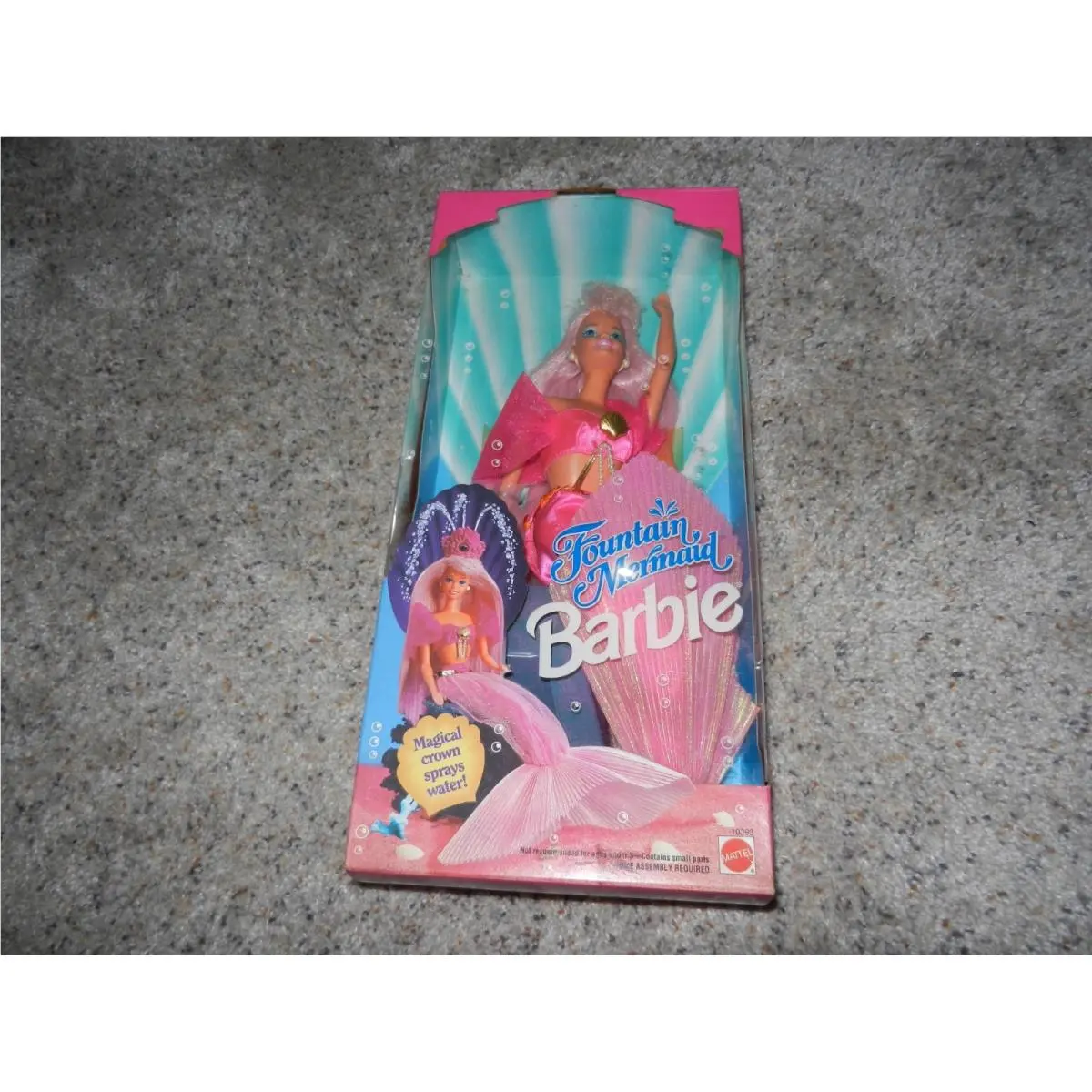 1993FOUNTAIN Mermaid Barbie W/ Magical Crown Nrfb 10393