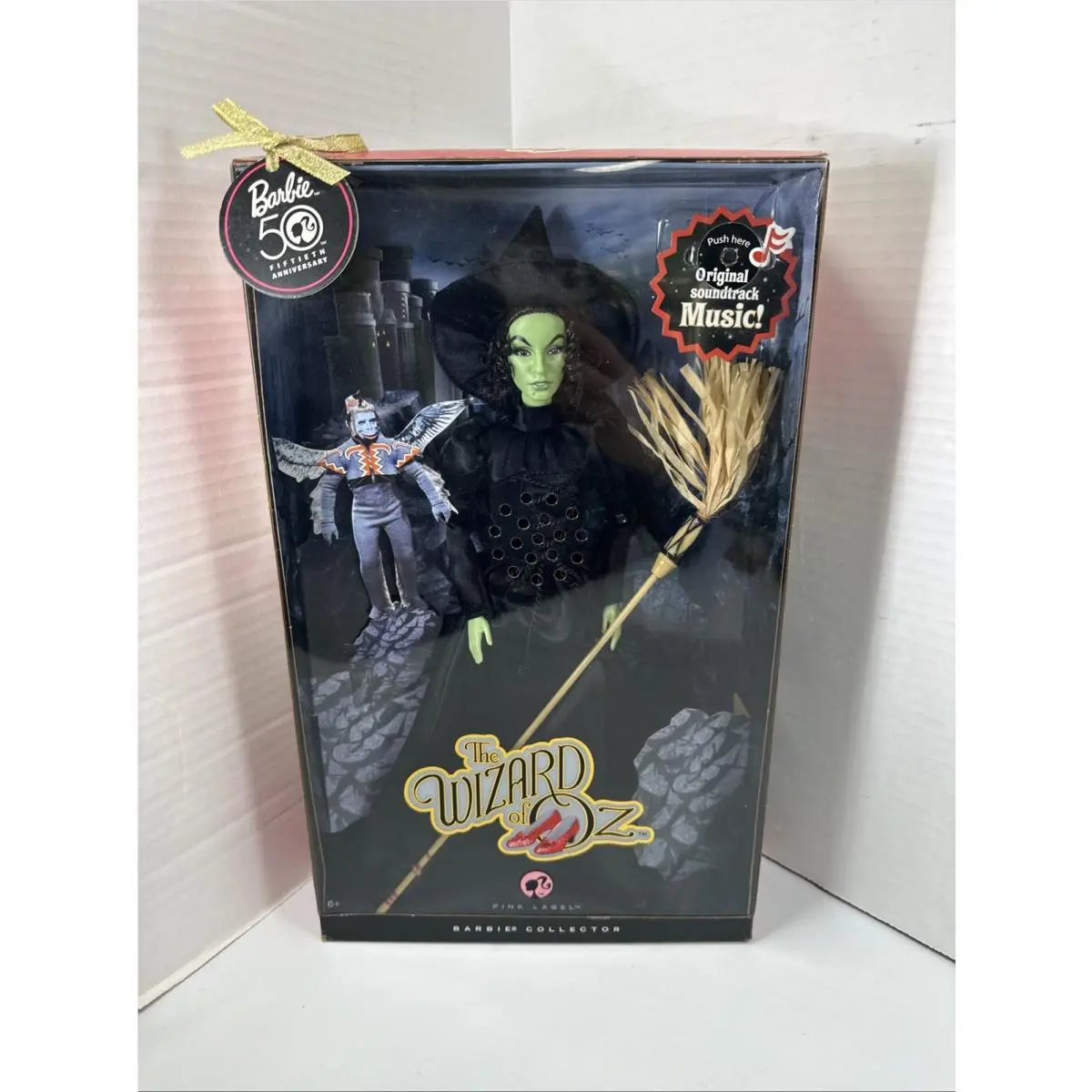 Wicked Witch of The West Barbie Wizard Of Oz Pink Label 2008 N6561