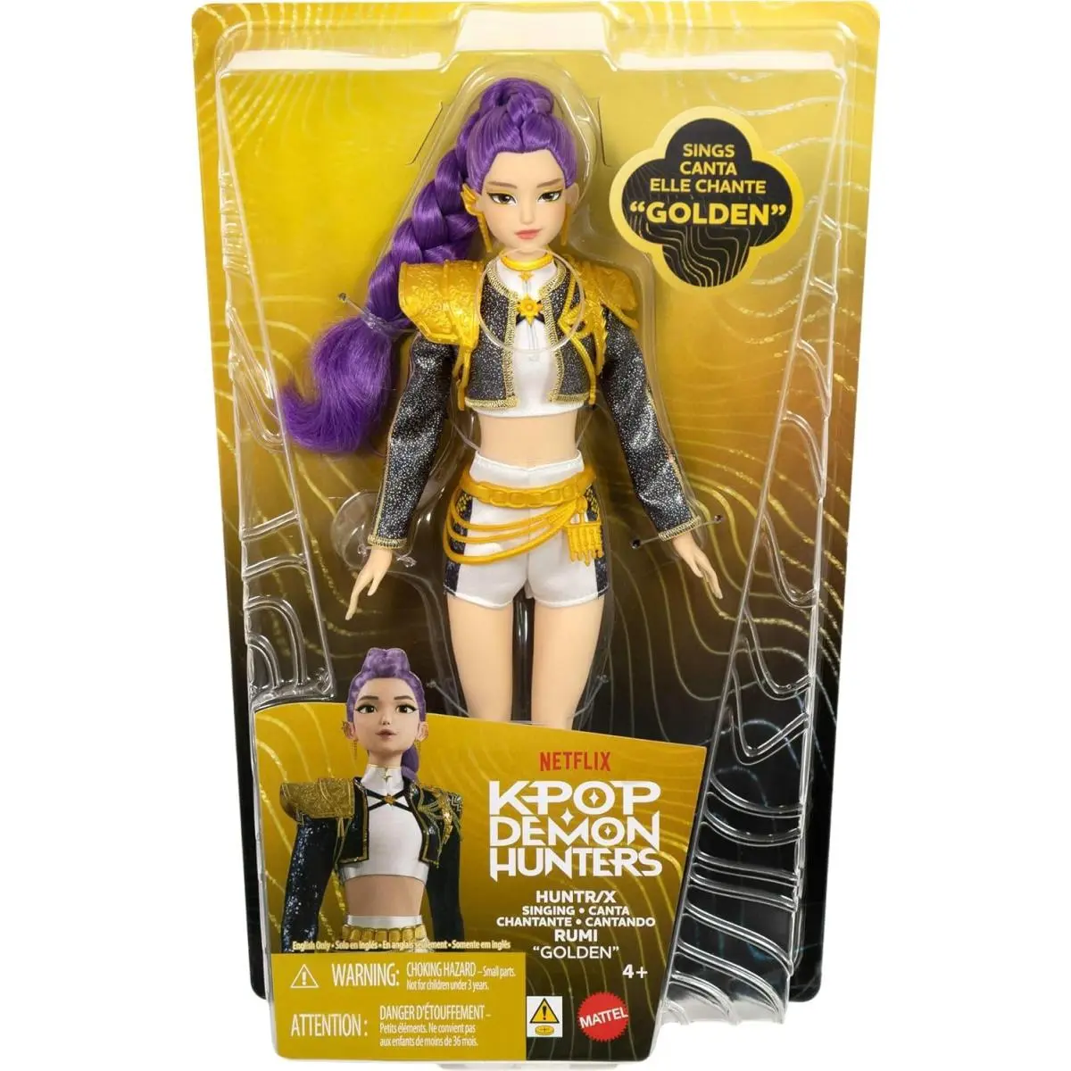 Huntr/x Rumi 12-Inch Singing Doll Sings Canta `golden` Performance