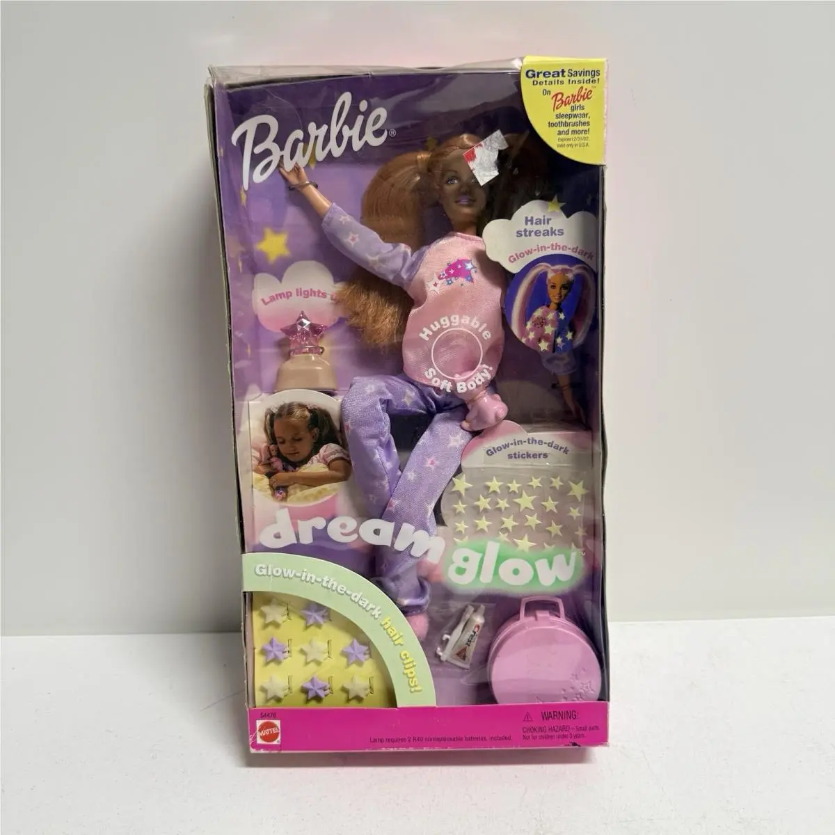 Barbie Dream Glow Doll with Huggable Soft Body 2001 Mattel 54476 Box Damage