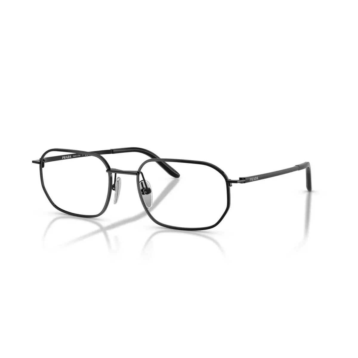 D51V Eyeglasses 1AB1O1 Black by Prada