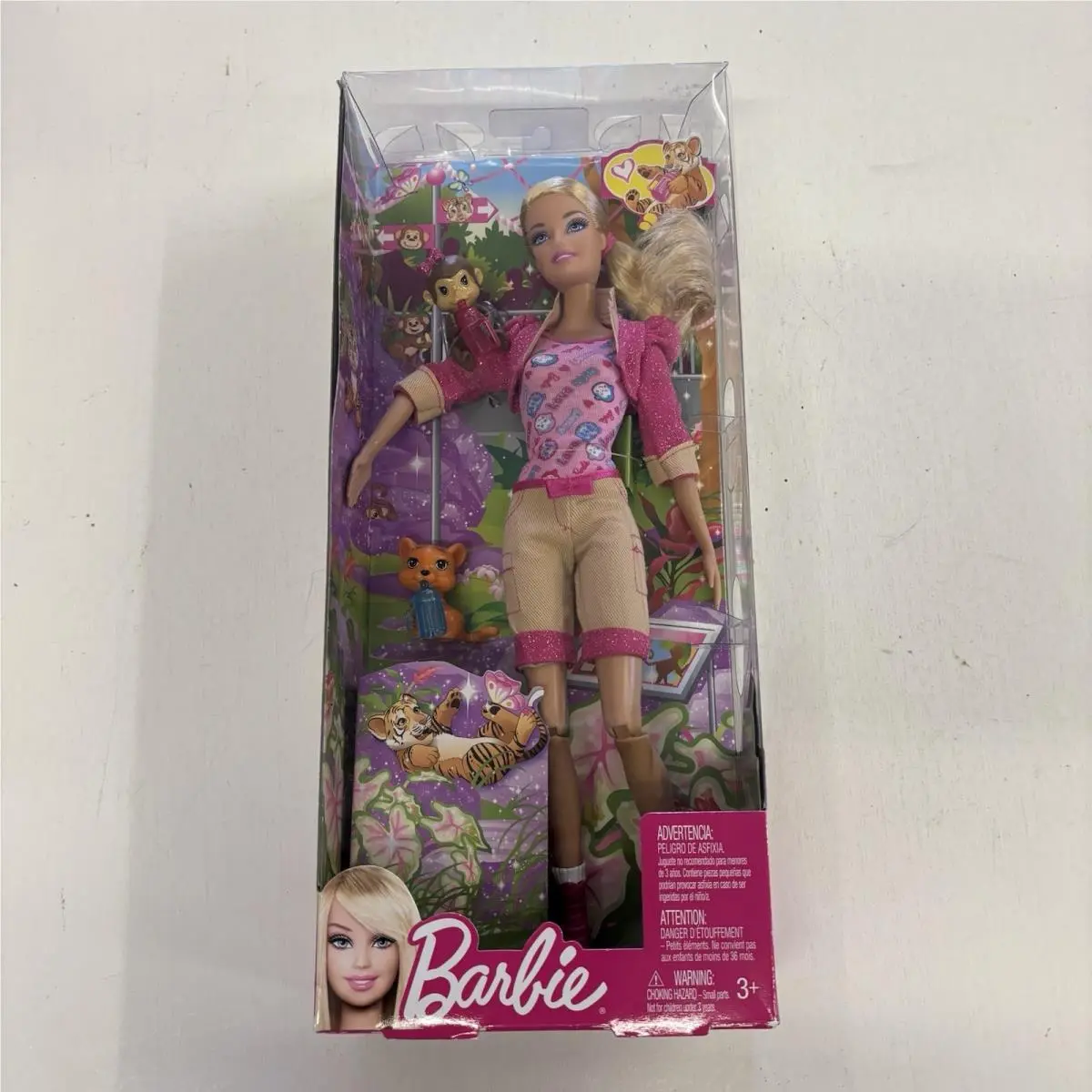 I Can Be Zoo Keeper Barbie Doll 2012 Blonde Nrfb X9077