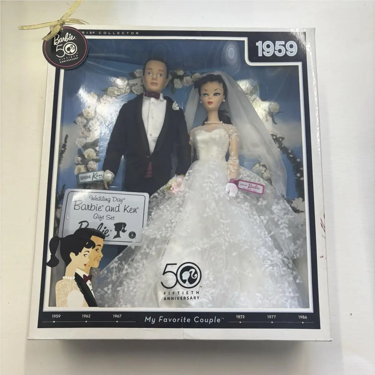 Wedding Day Barbie and Ken Doll Giftset 50th Anniversary 2009 Mattel P6750