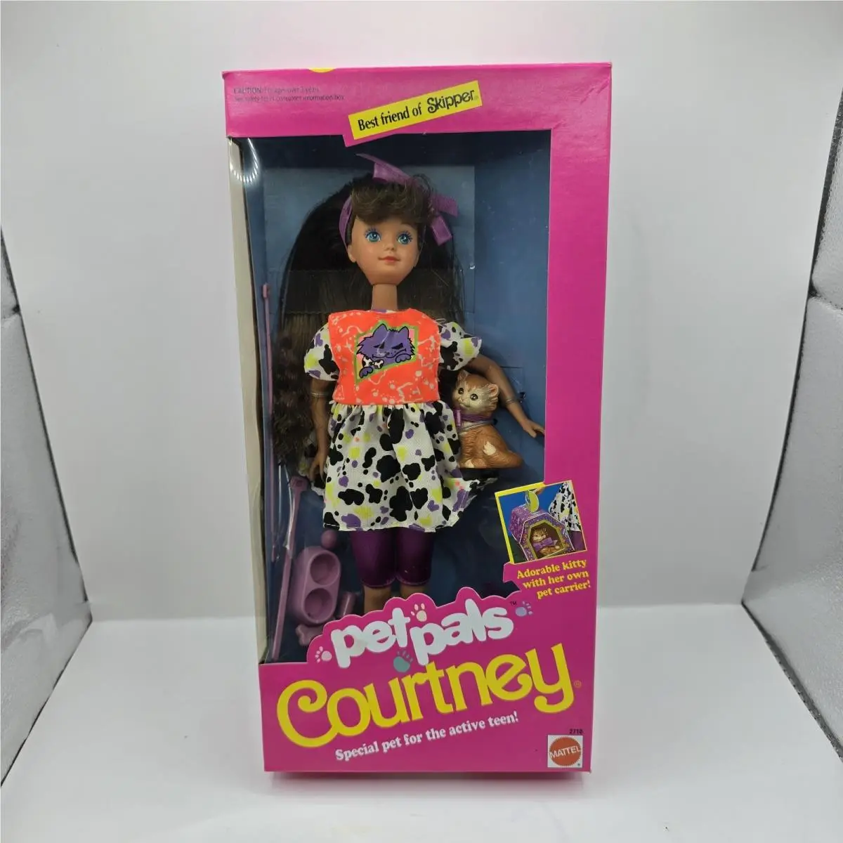 Mattel Barbie 1991 Pet Pals Courtney Doll Skipper’s Best Friend Nrfb
