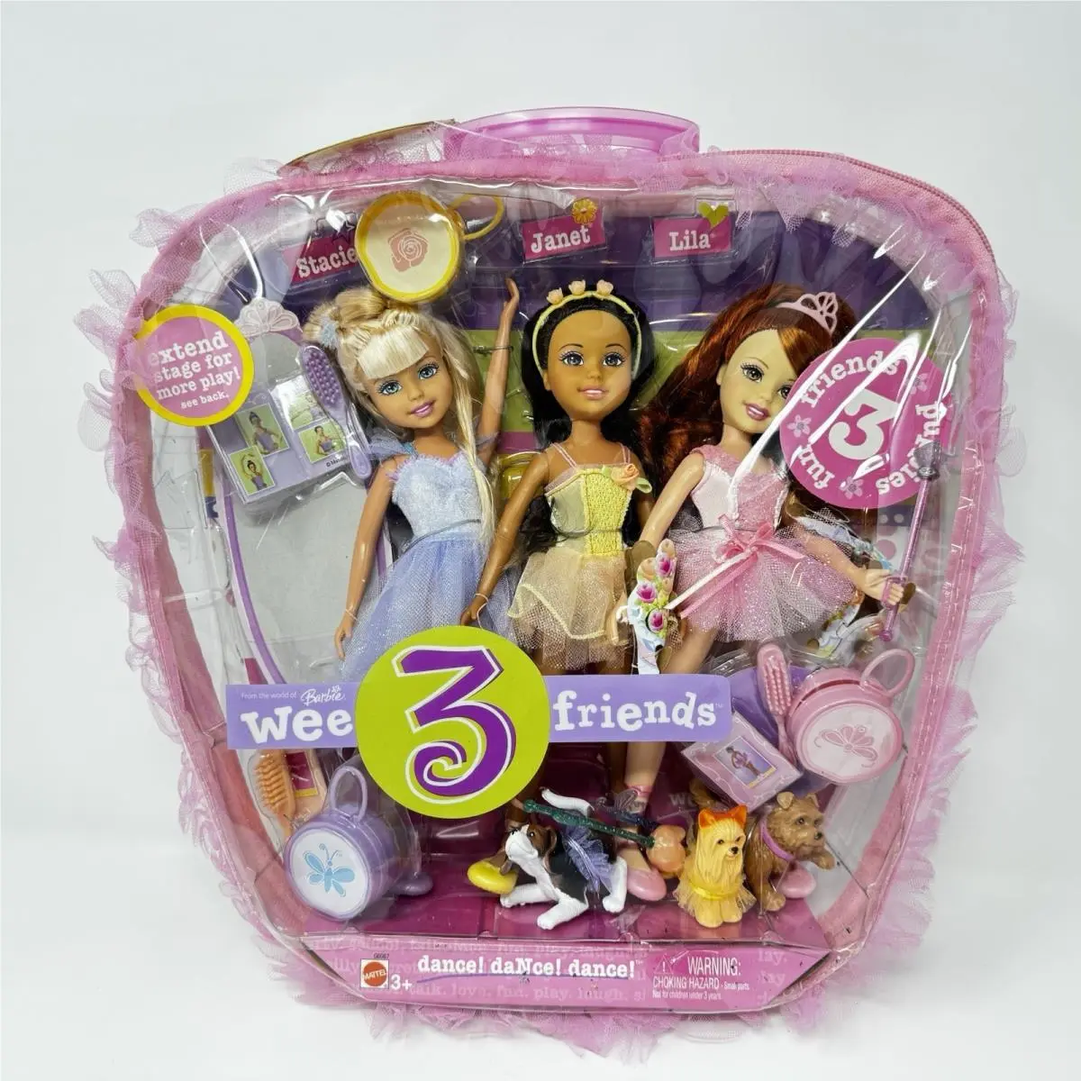 Barbie Wee 3 Friends Dance Doll Set of 3 Mattel 2004 in Package