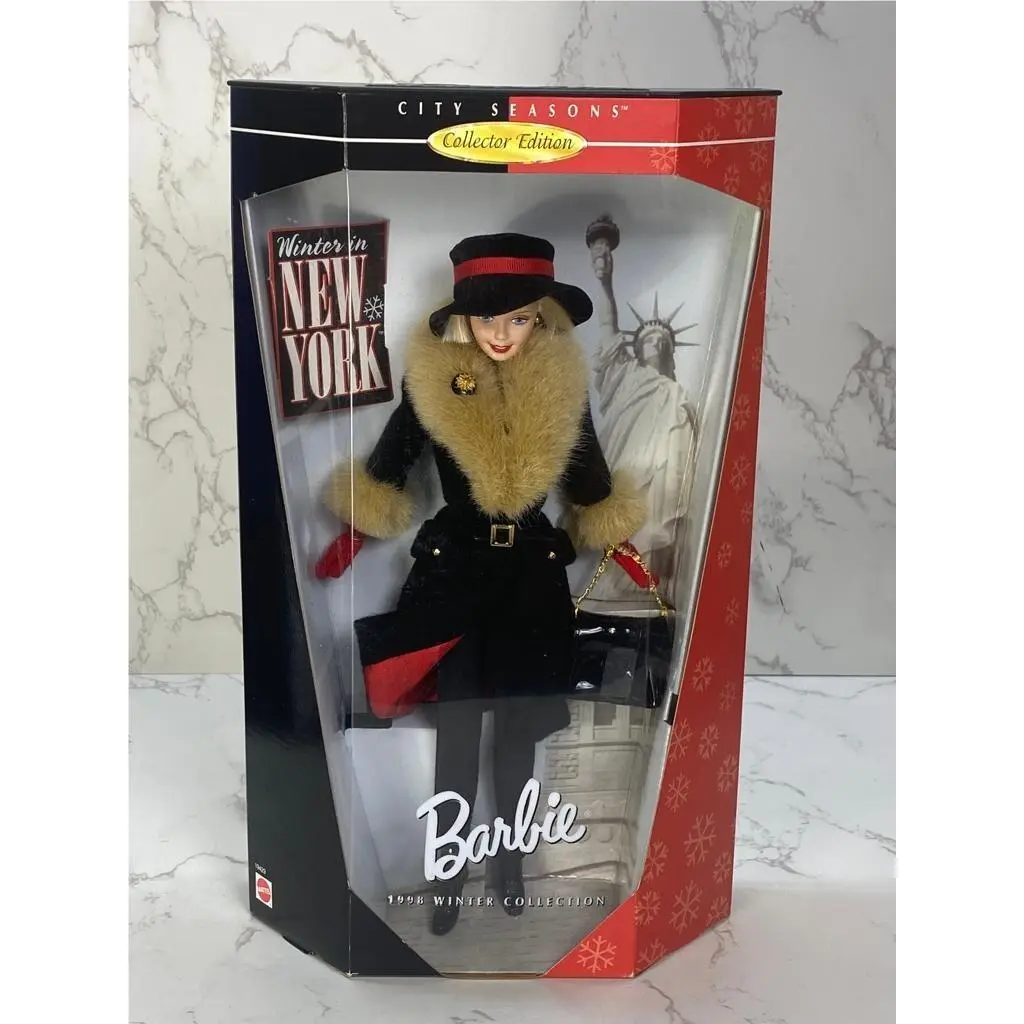 Vintage Barbie Winter In York 1998 City Seasons Collection Mattel