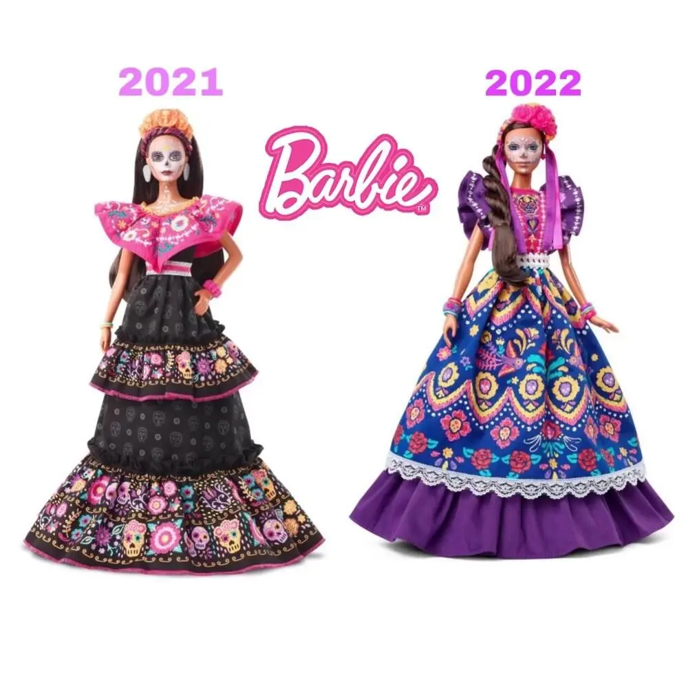2pcs Barbie’s Dia De Los Muertos Dolls Serie 2021/2022 The Day Of The Death