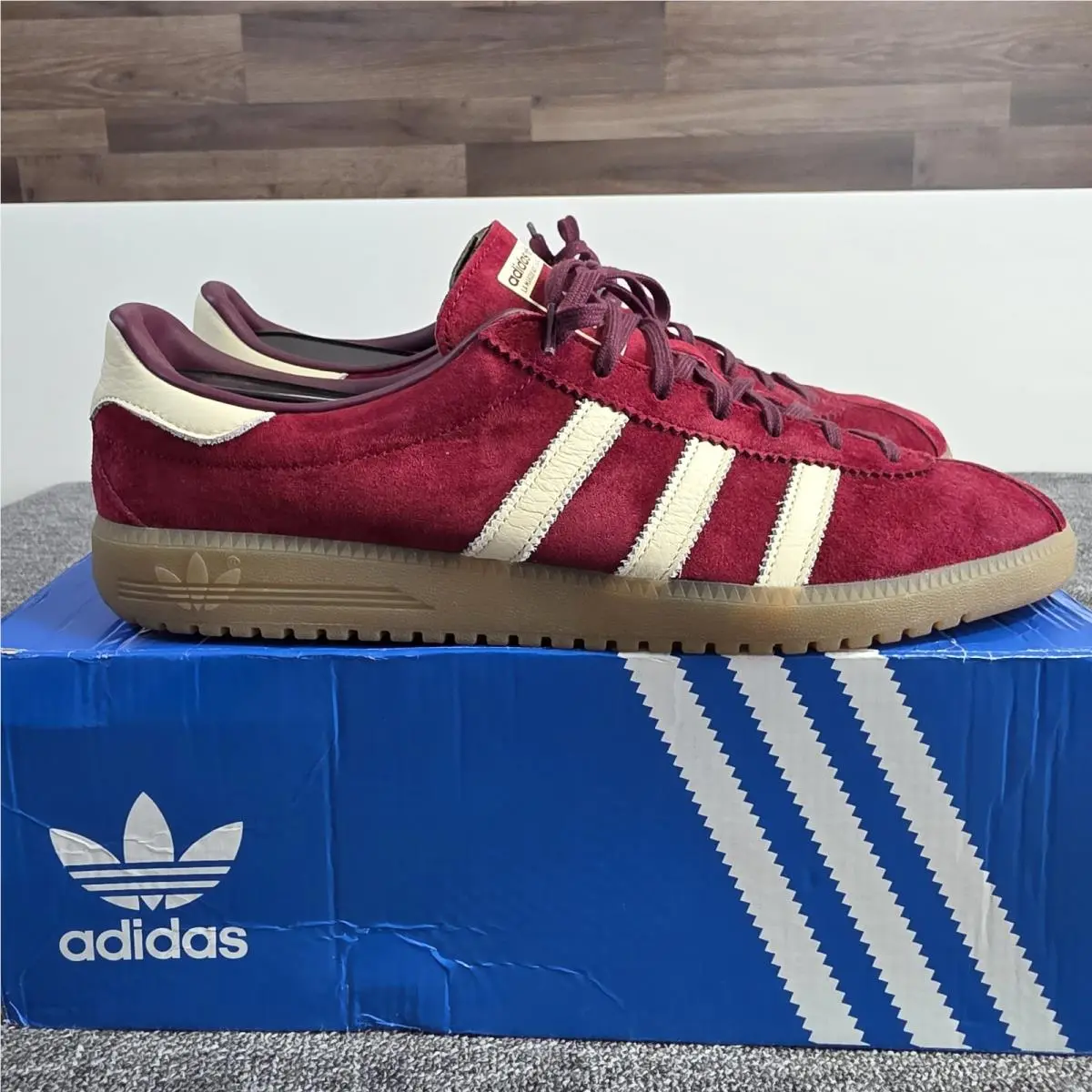 Adidas shoes - adidas Bermuda - Bermuda - IE7426 - Burgundy 1