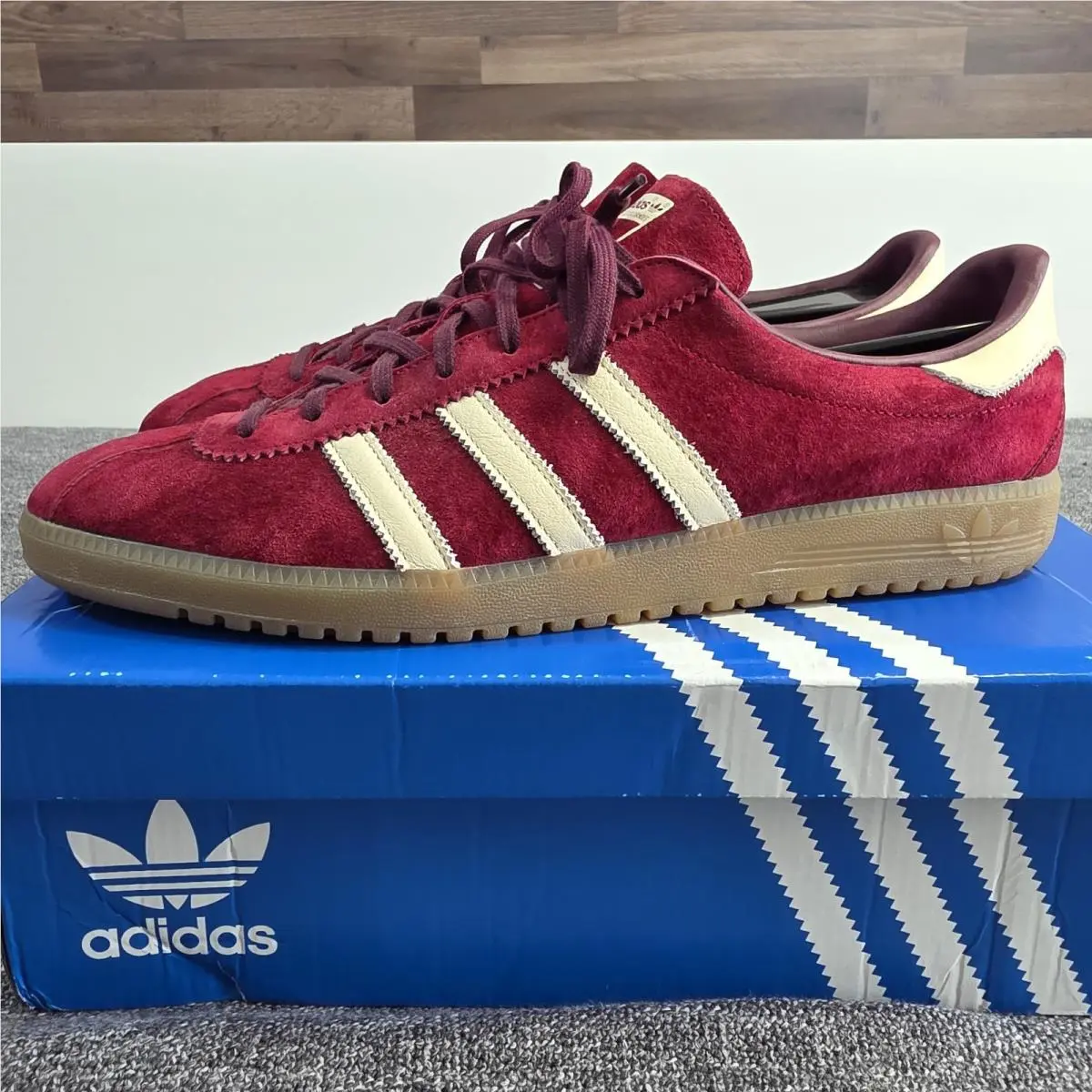 Adidas shoes - adidas Bermuda - Bermuda - IE7426 - Burgundy 4