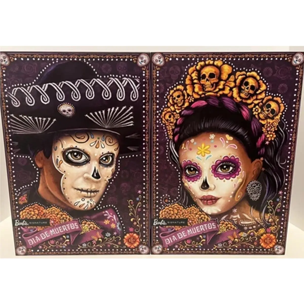 Mint 2021 Barbie + Ken Signature Dia De Muertos Day Of Dead Dolls GXL26 + GXL27