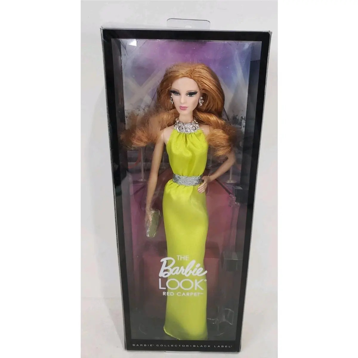 The Barbie Look Red Carpet Model Muse Doll Chartreuse Gown 2013 Mattel BDH26