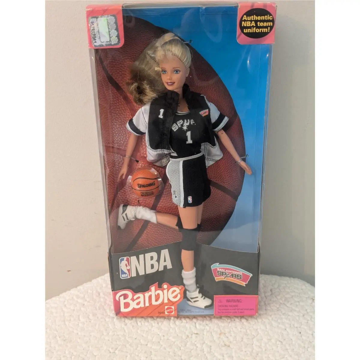 1998 Nba San Antonio Spurs Barbie Mattel Nba Team Uniform Wemby