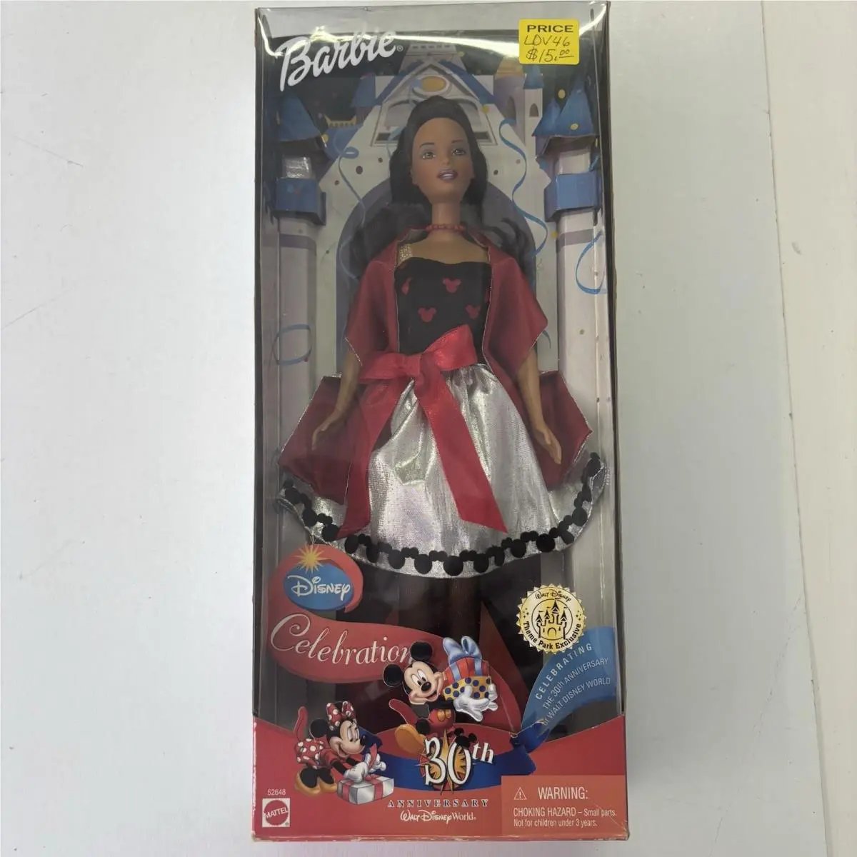 Disney 30th Anniversary Barbie African American Doll 2001 Mattel 52648 Vintage