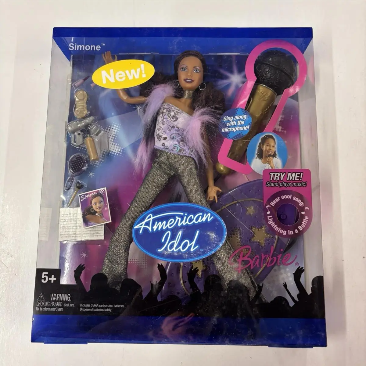 2005 Vintage Simone American Idol Barbie with Microphone Stand G8016