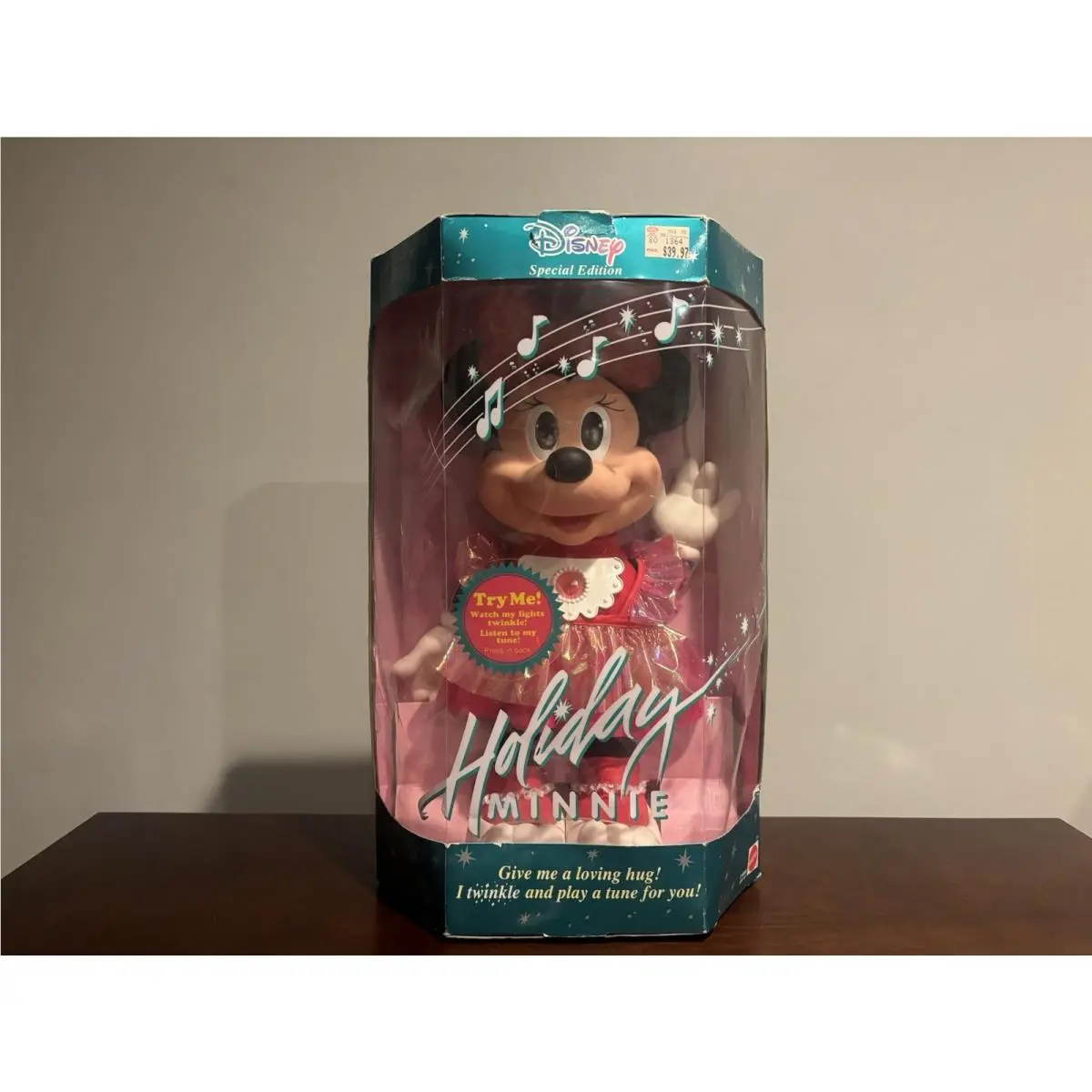 Vintage 1991 Mattel 2581 Disney Special Edition Holiday Minnie Mouse 15