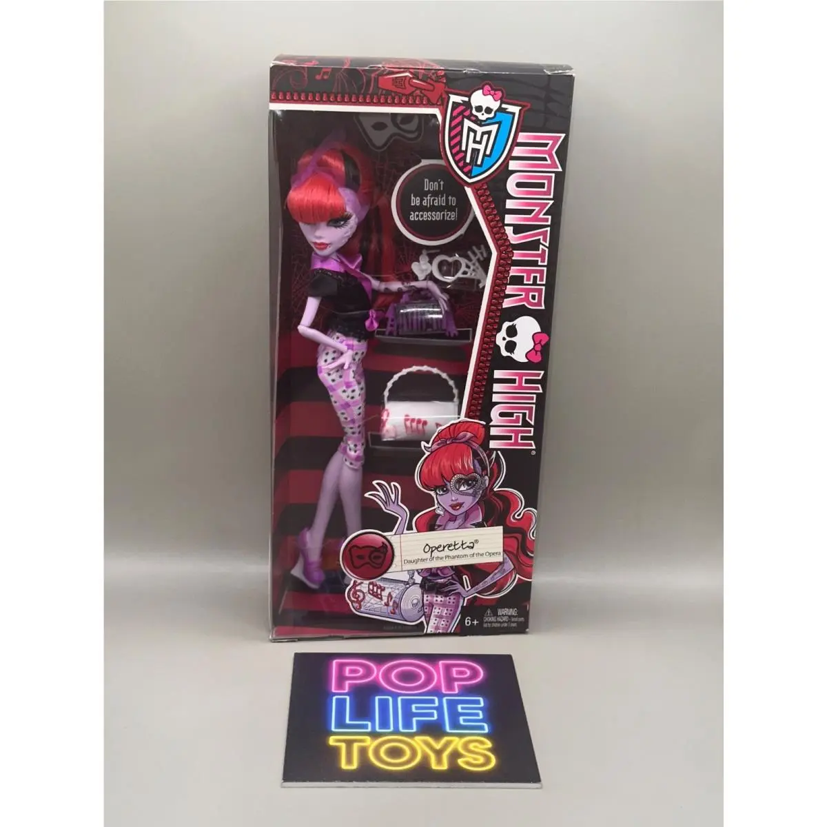 2013 Mattel Monster High Scaritage/i Heart Accessories “operetta” CBX73 Nrfb
