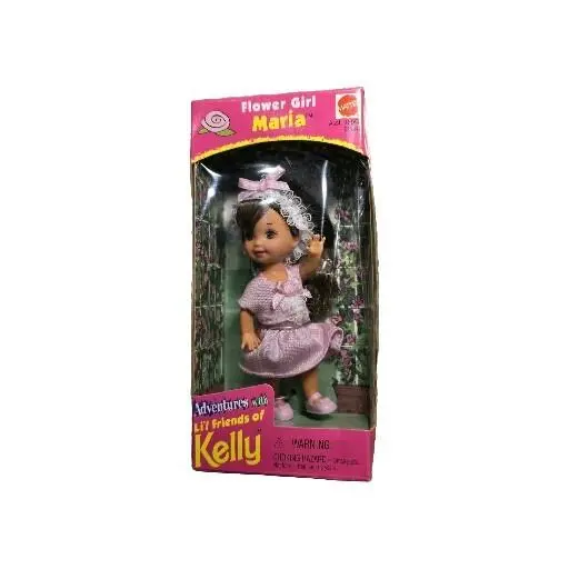 Flower Girl Maria Friend of Kelly Barbie`s Little Friend 1998 Nrfb Rare