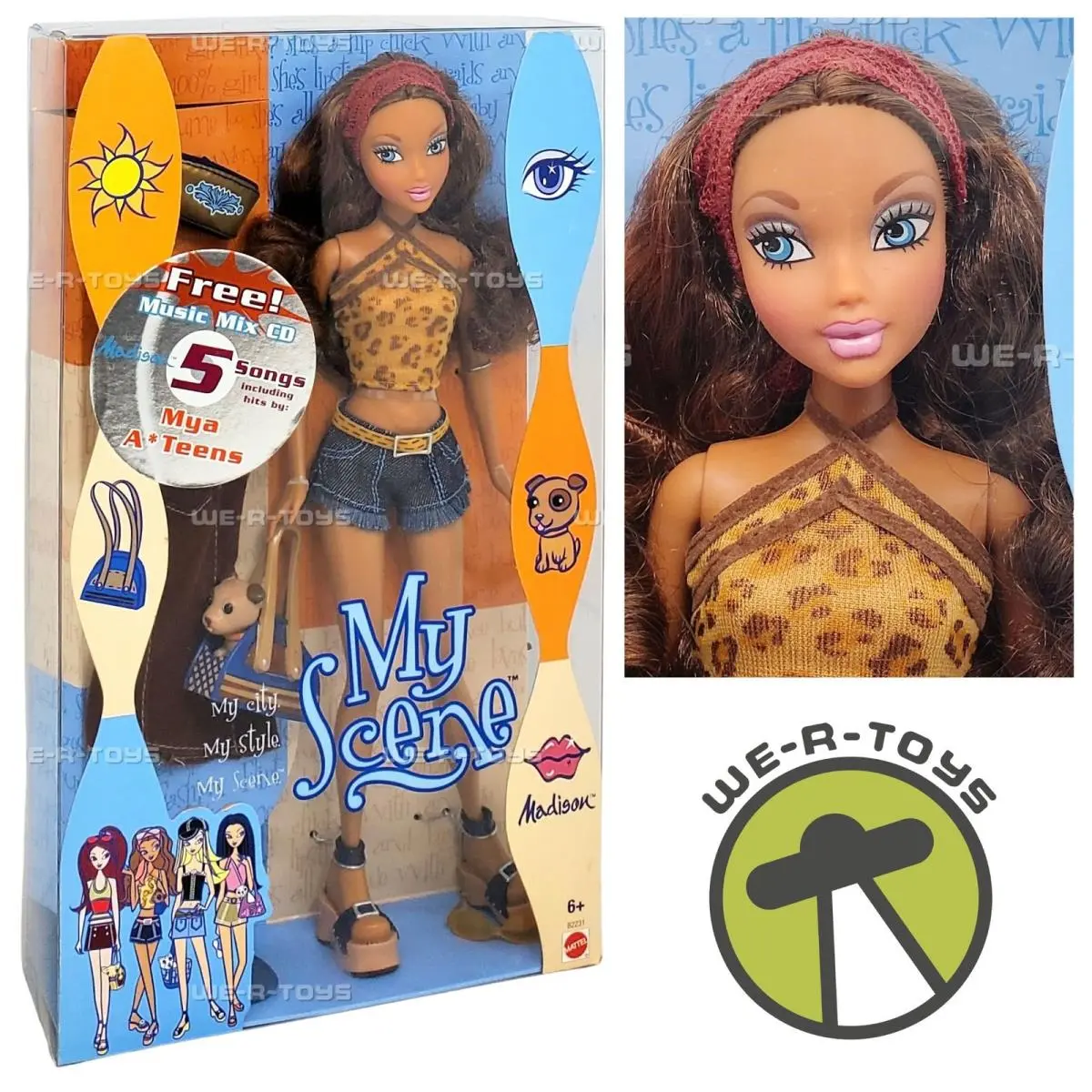 My Scene Madison Barbie Doll with Music Mix CD 2002 Mattel B2231