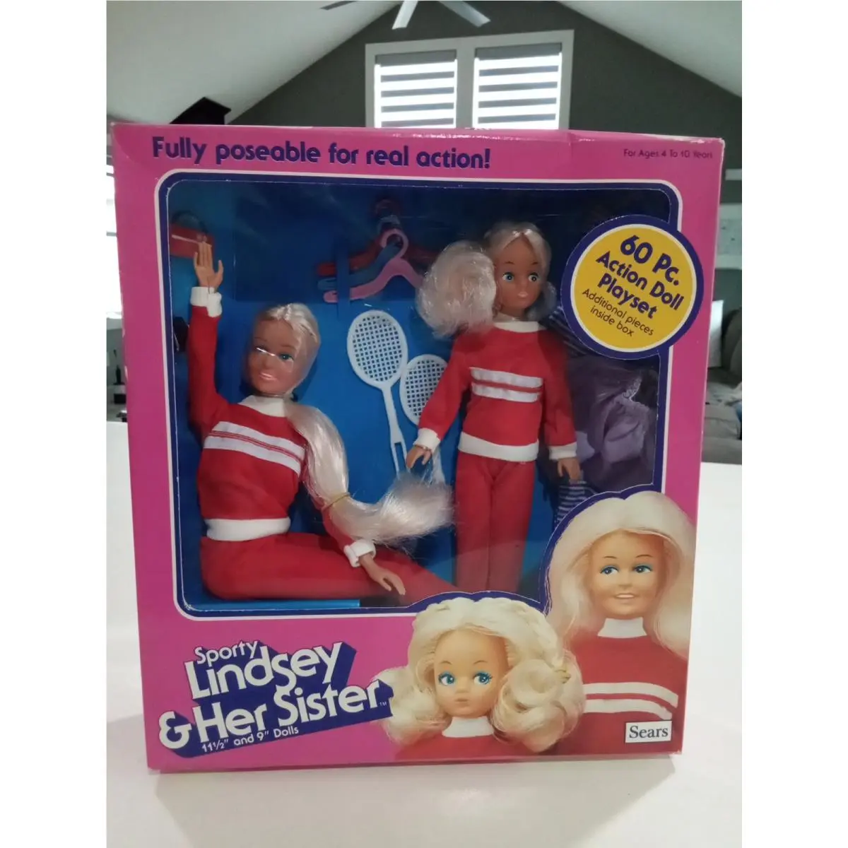 Barbie Doll Sporty Lindsey Her Sister 60 Piece Never Opened In Box