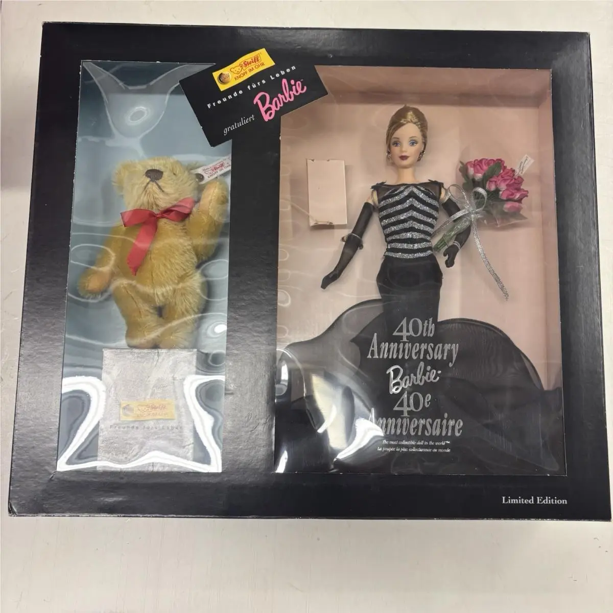 Barbie 40TH Anniversary Doll with Steiff Bear Coa Included Nrfb