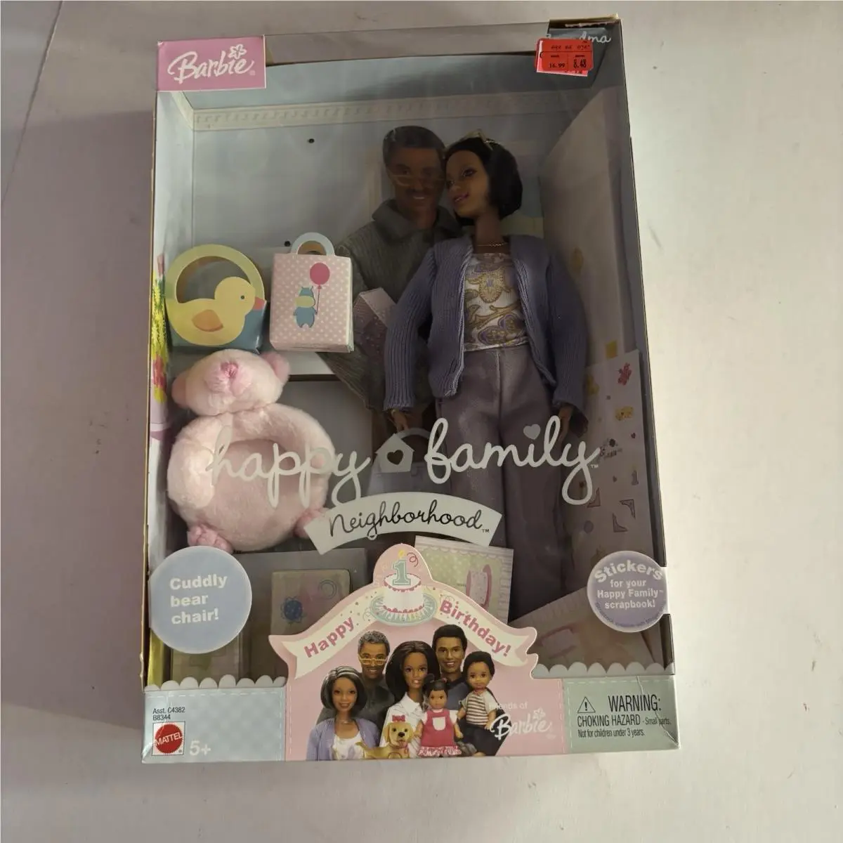 Barbie Happy Family Neighborhood Grandma Birthday Doll 2003 Mattel B7690 Nrfb