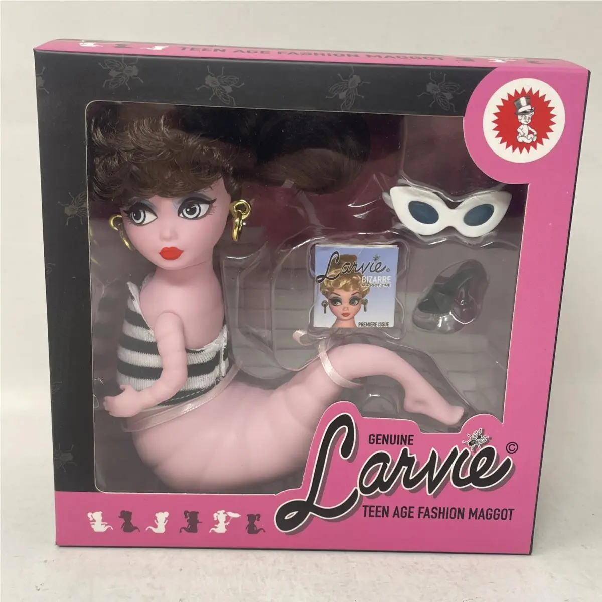 Larvie Doll Mock Teen Age Fashion Maggot Brunette Ponytail Nrfb