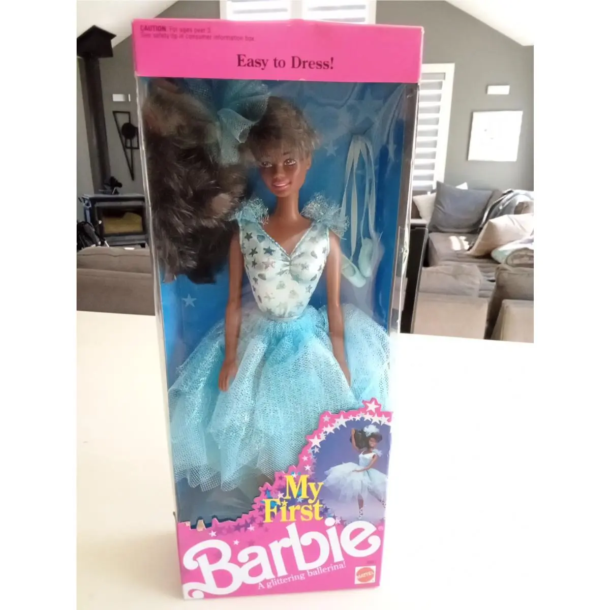 Barbie Doll 1991 MY First 3861 African Ballerina IN Box Mattel