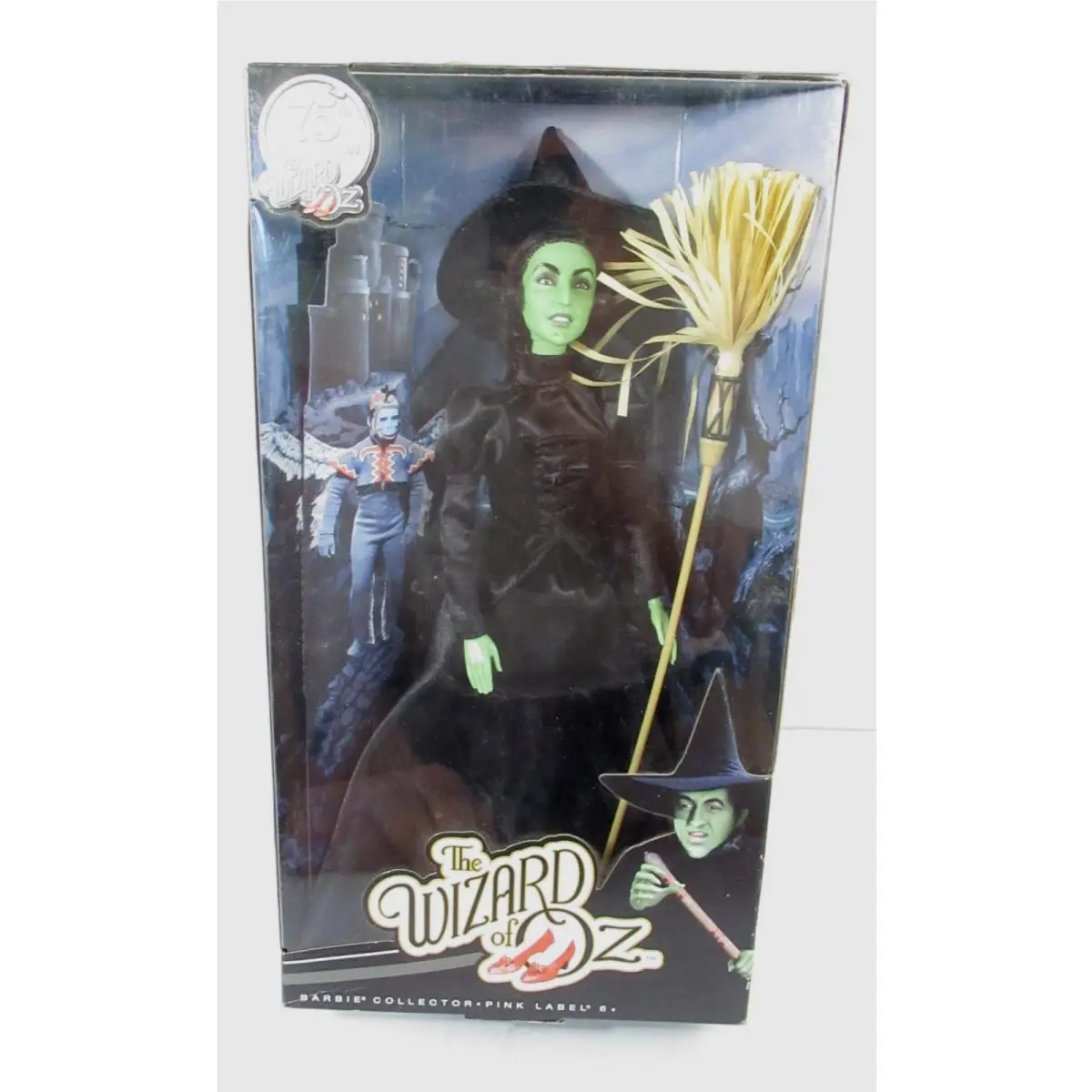 Barbie Collector Wicked Witch of The West Doll Wizard of Oz 75th Anniversary