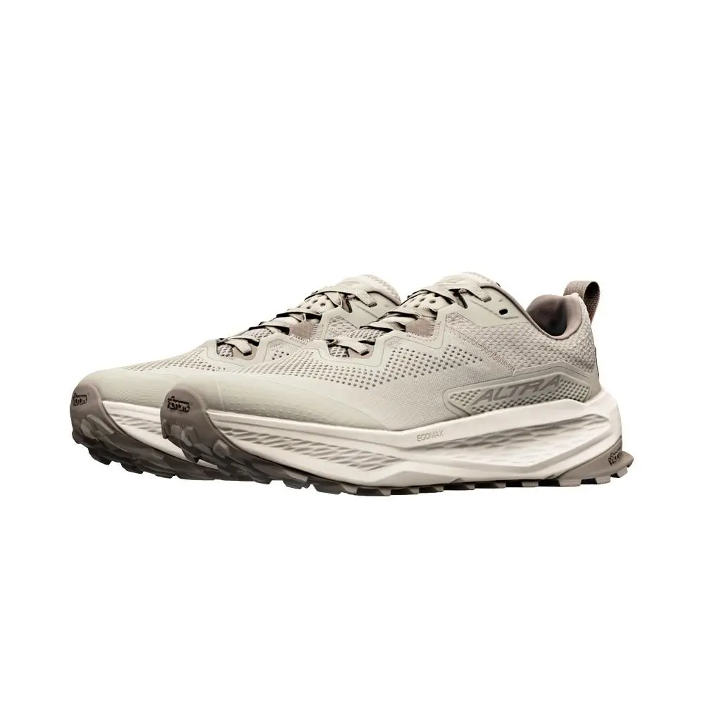 Altra Men`s Olympus 7 Trail Running Shoes - Plaza Taupe Fungi - 9.0