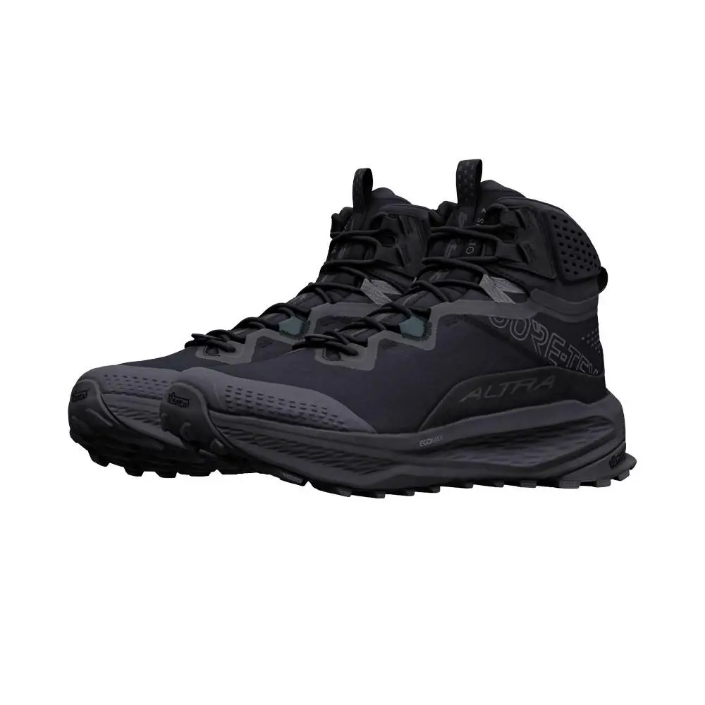 Altra Men`s Olympus 7 Mid Gtx Shoes - 10.5 - Black Dark Shadow